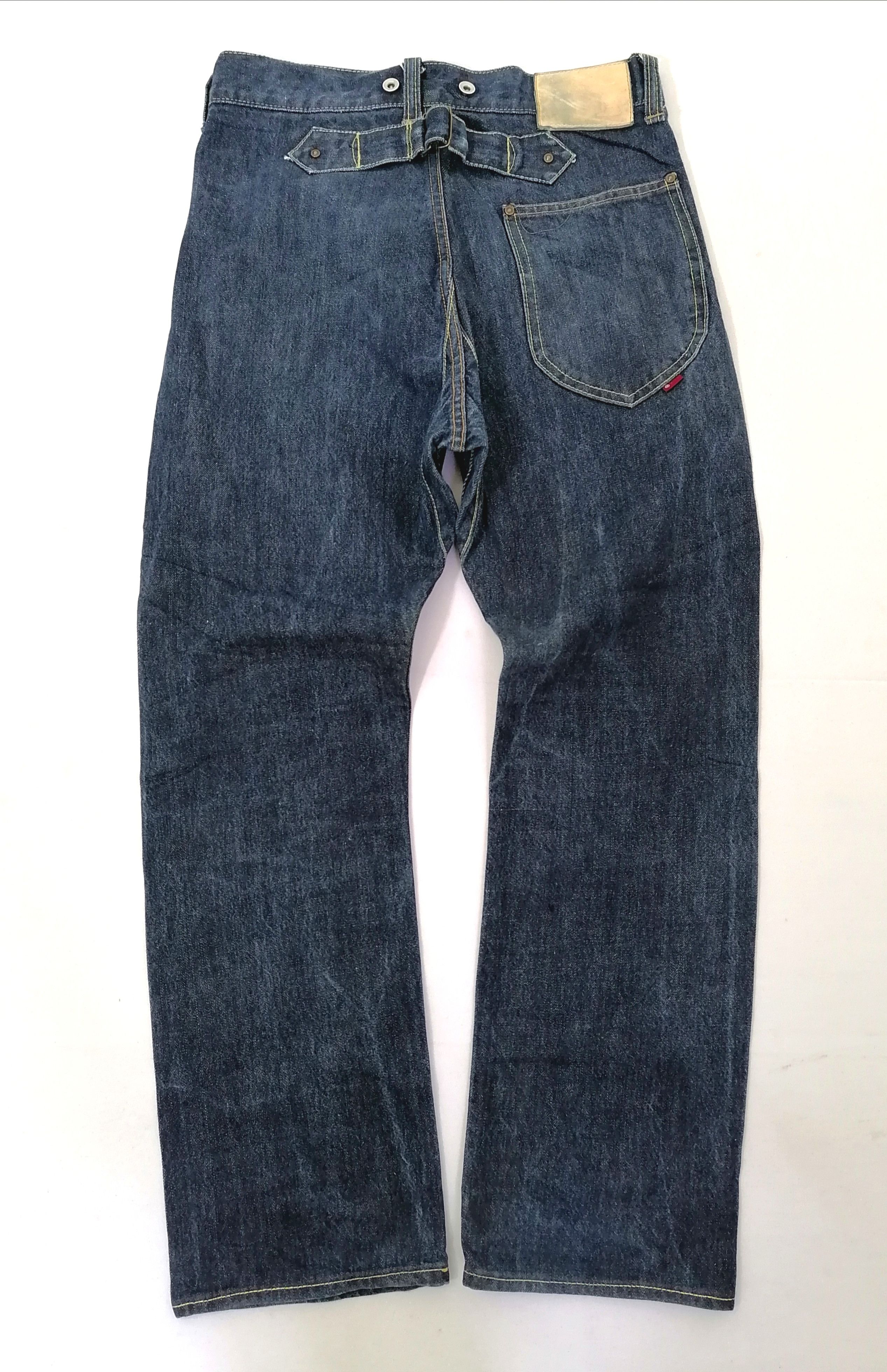 Japanese Brand Japan Brand Fly Button Denim Jeans Size US 31 - 2 Thumbnail
