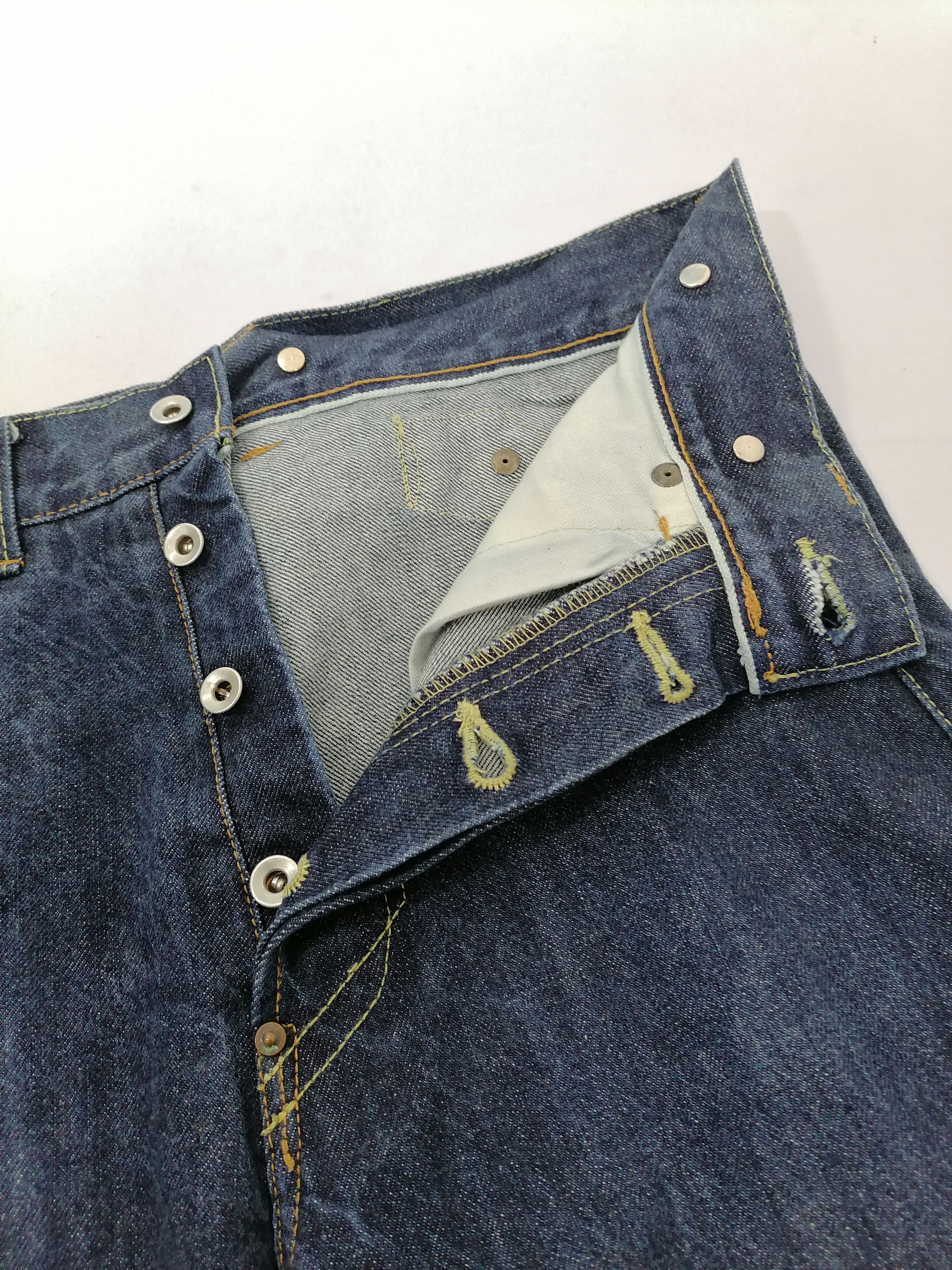 Japanese Brand Japan Brand Fly Button Denim Jeans Size US 31 - 3 Thumbnail