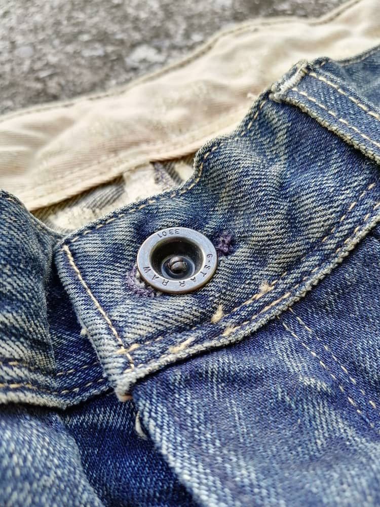 G-Star GStar Raw 3301 Fly Button Denim Jeans Size US 33 - 5 Thumbnail
