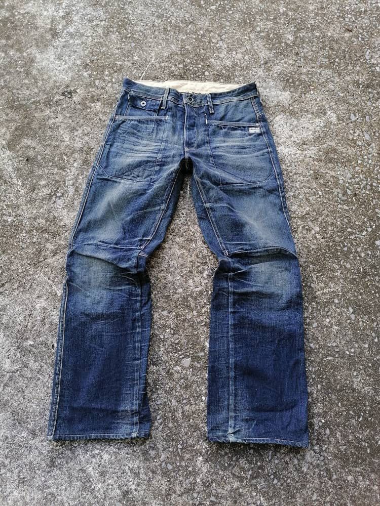 G-Star GStar Raw 3301 Fly Button Denim Jeans Size US 33 - 1 Thumbnail