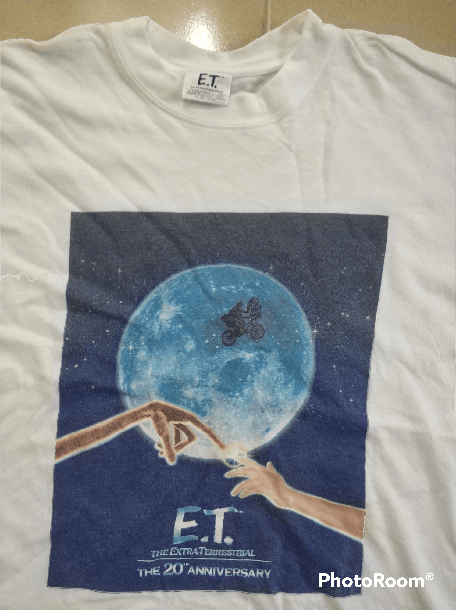 Universal Studios 🔥Very Rare Vintage ET 20th Anniversary White Tees Size US S / EU 44-46 / 1 - 6 Thumbnail