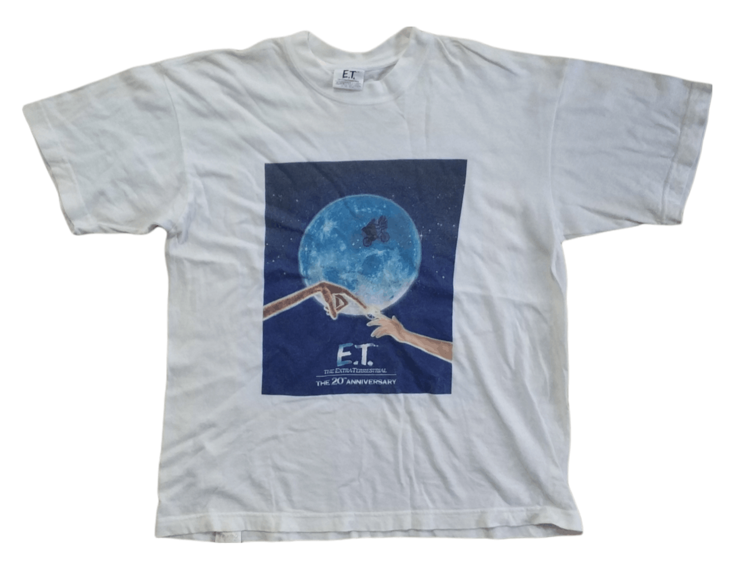 Universal Studios 🔥Very Rare Vintage ET 20th Anniversary White Tees Size US S / EU 44-46 / 1 - 1 Thumbnail