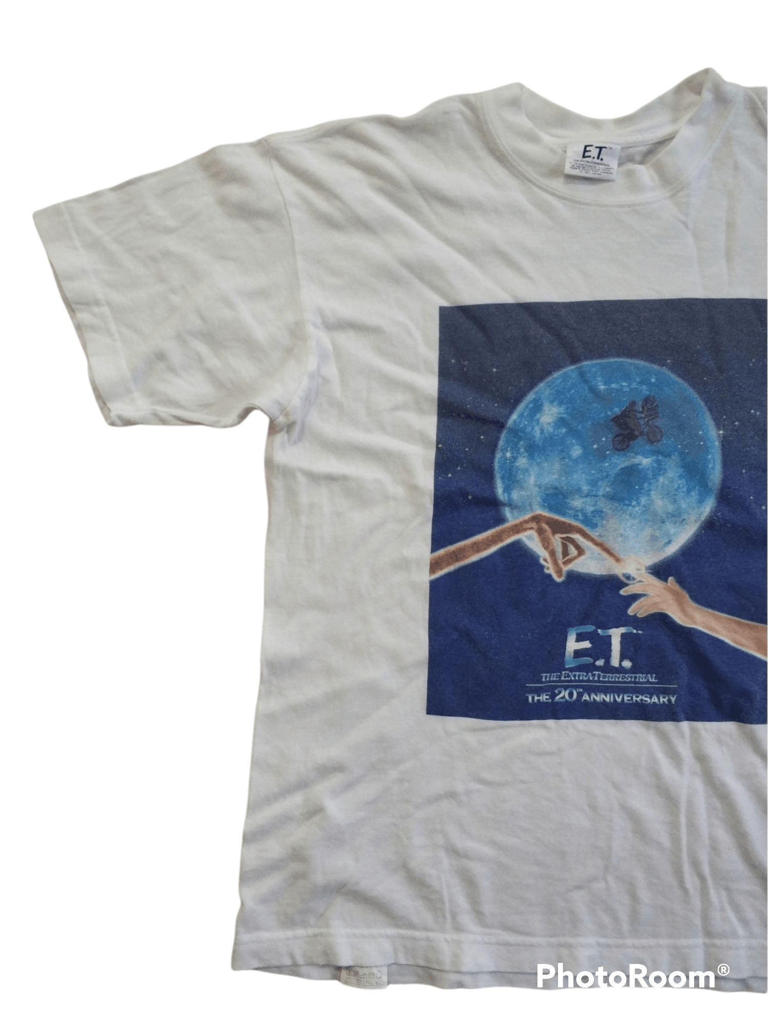 Universal Studios 🔥Very Rare Vintage ET 20th Anniversary White Tees Size US S / EU 44-46 / 1 - 3 Thumbnail