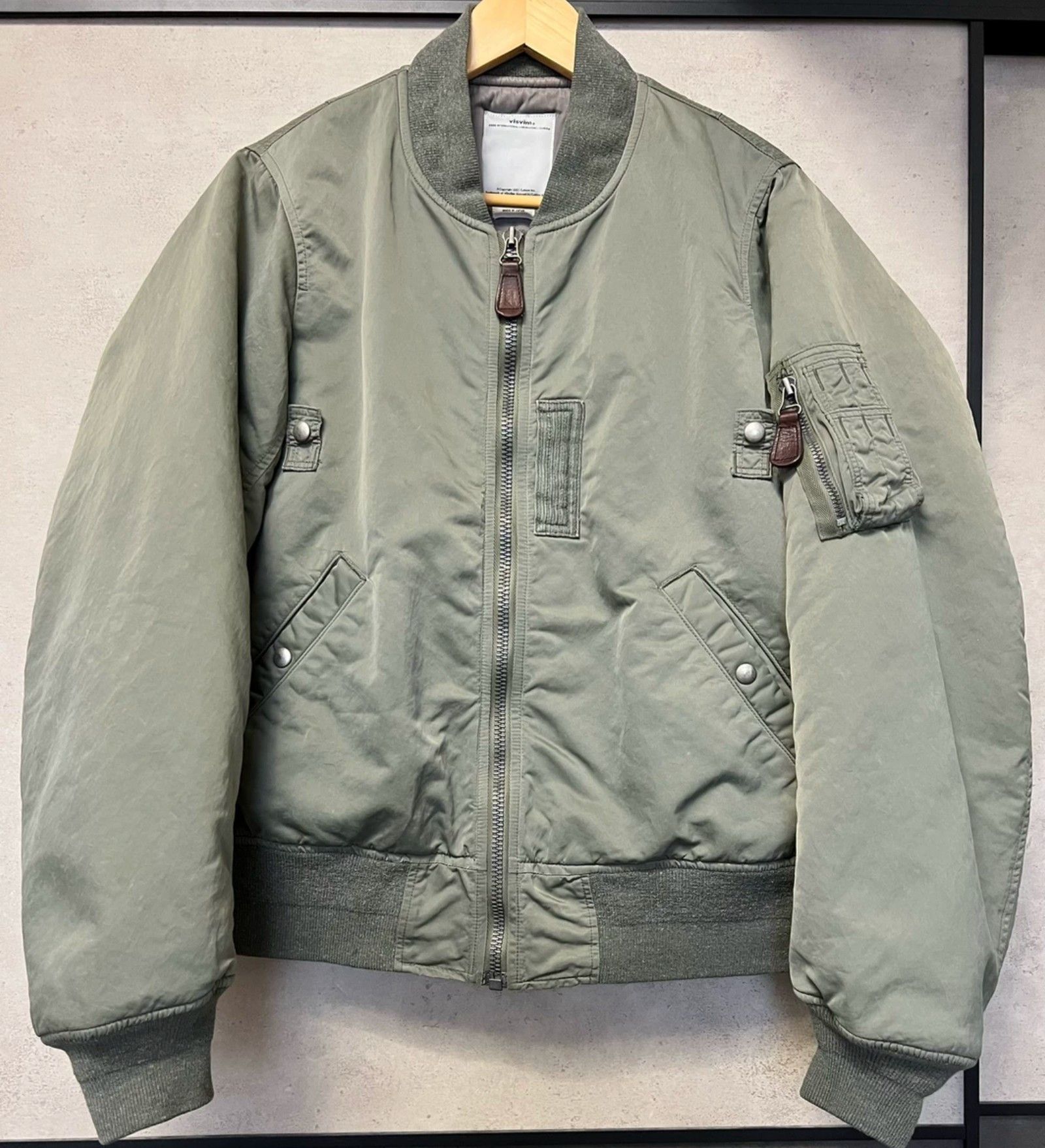 visvim LAKESHORE souvenir JKT(silk)Green