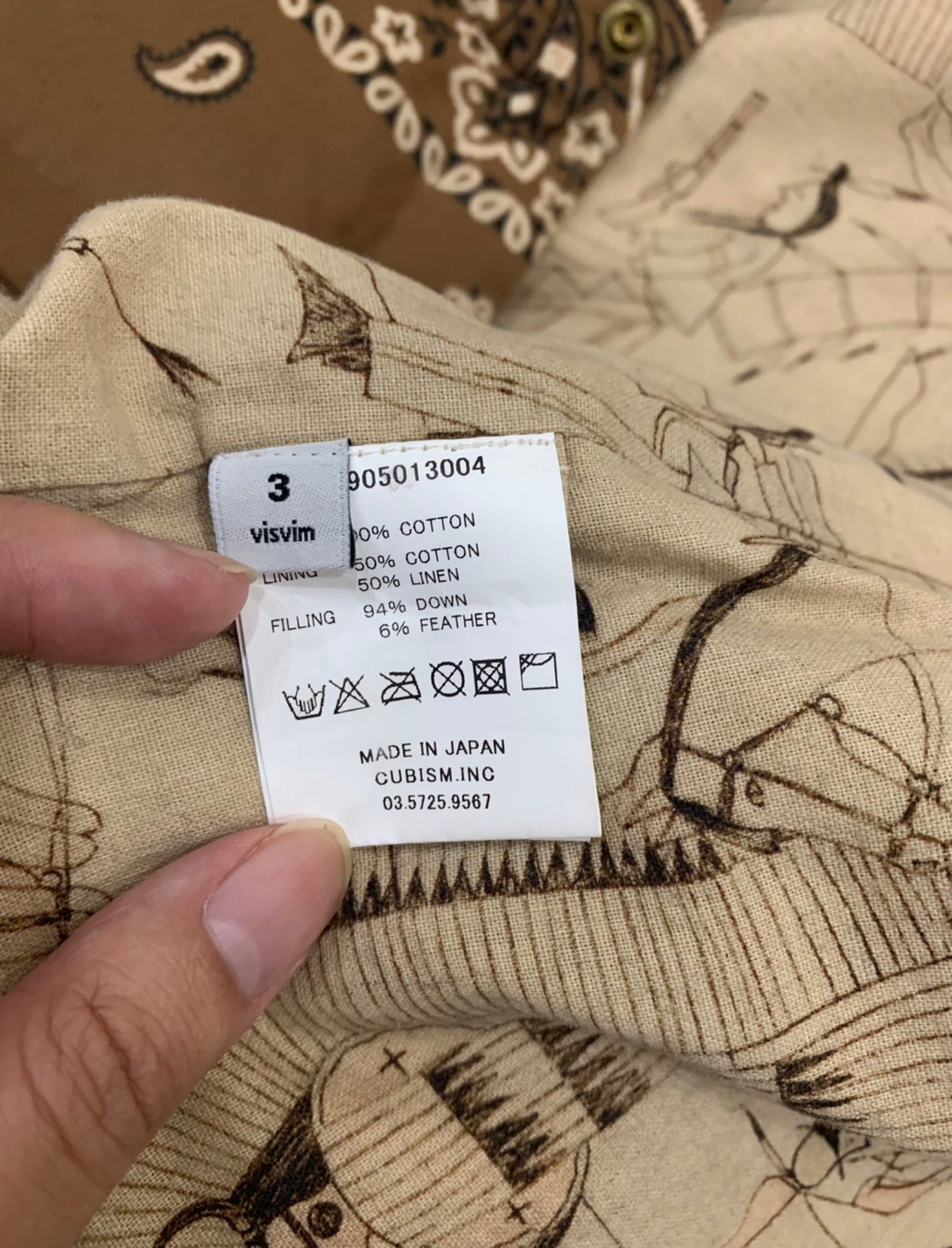 Visvim visvim ict bandana kerchief down jkt Size US L / EU 52-54 / 3 - 6 Thumbnail