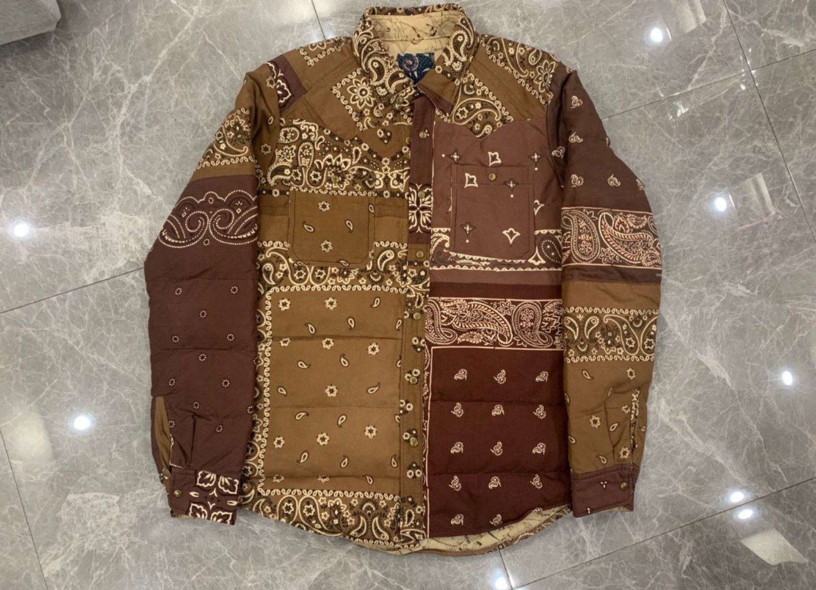 visvim ict bandana kerchief down jkt