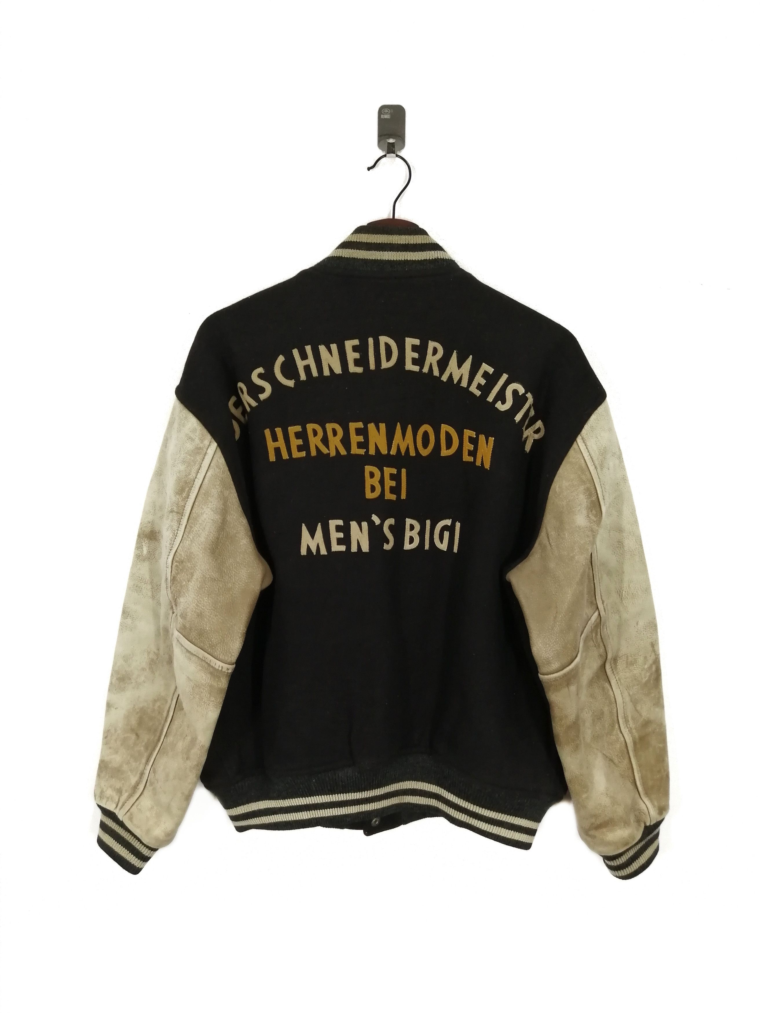 Bigi × Varsity Jacket × Yoshie Inaba Vintage Wool Leather Letterman ...