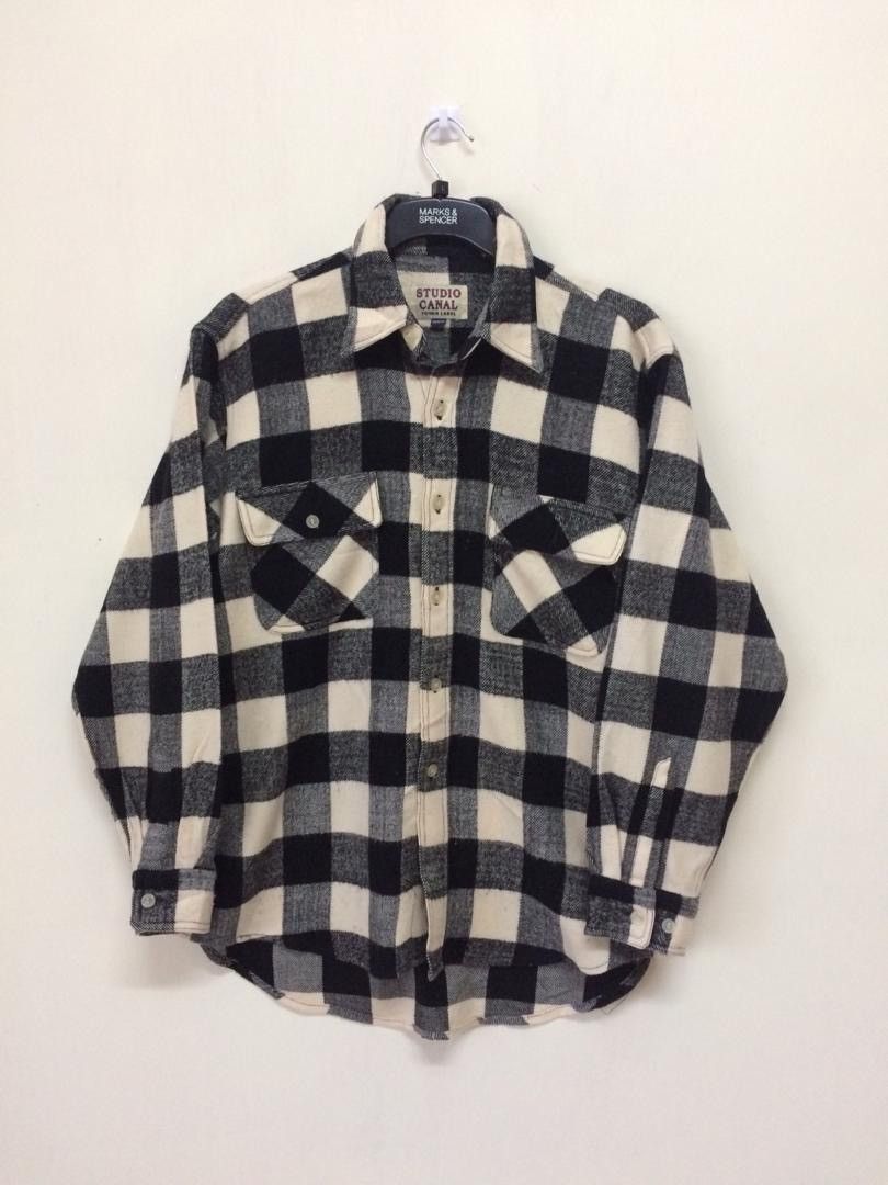 Japanese Brand GRAIL FITS STUDIO CANAL JAPANESE BRAND FLANNEL SHIRT Size US M / EU 48-50 / 2 - 1 Thumbnail