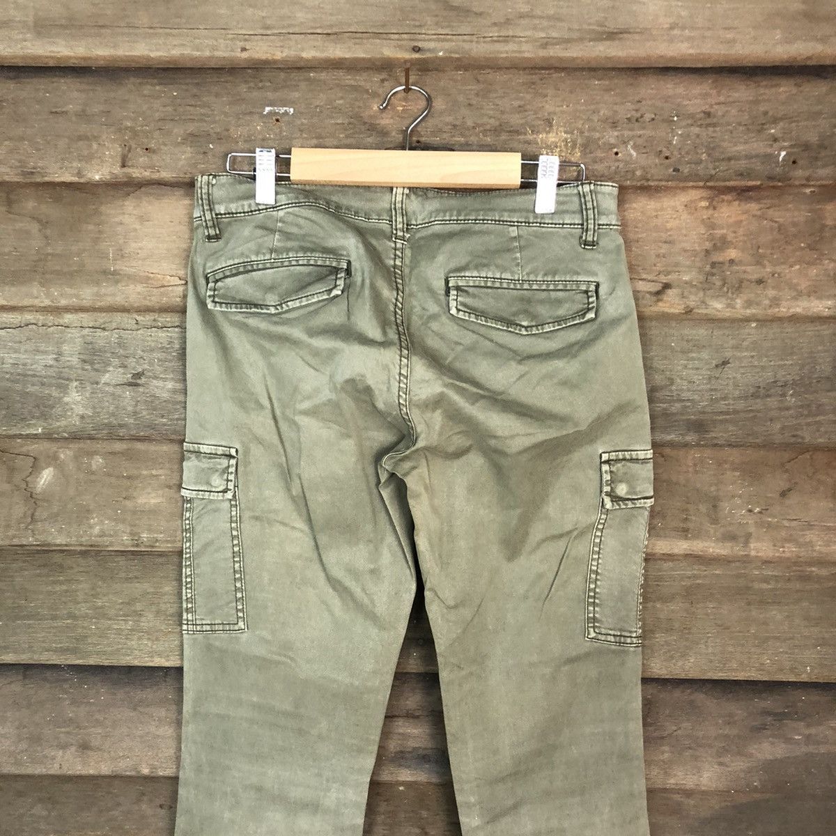 Faded Glory DLL Uniqlo faded Green Cargo Multipocket Pants #1531 Size 27" / US 4 / IT 40 - 10 Thumbnail