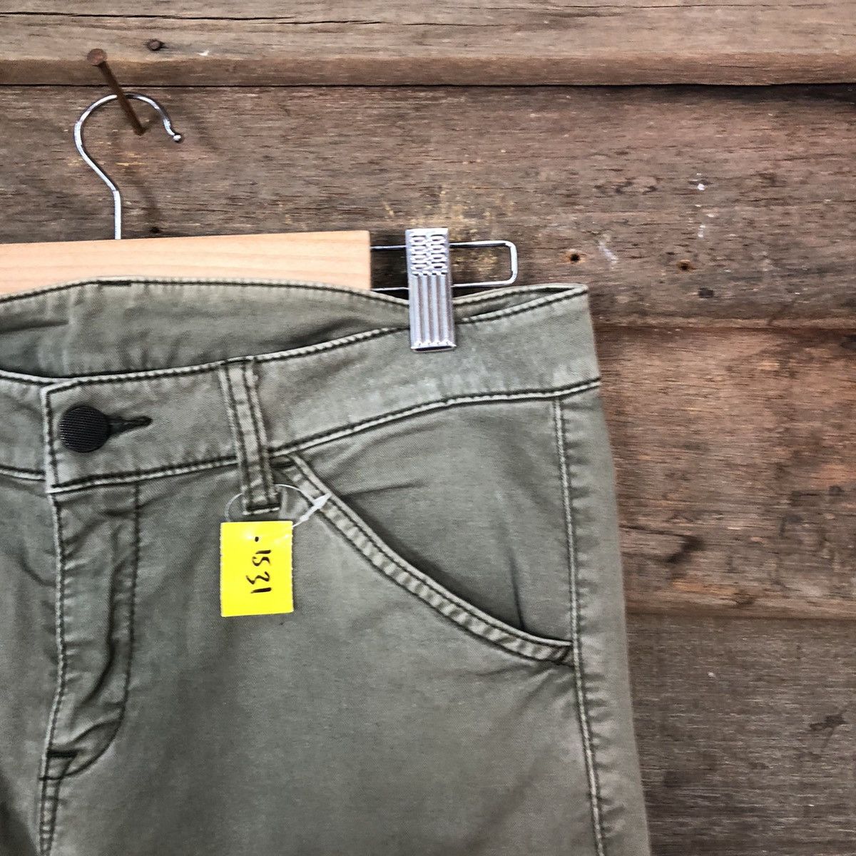 Faded Glory DLL Uniqlo faded Green Cargo Multipocket Pants #1531 Size 27" / US 4 / IT 40 - 7 Thumbnail