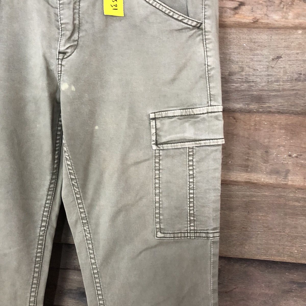 Faded Glory DLL Uniqlo faded Green Cargo Multipocket Pants #1531 Size 27" / US 4 / IT 40 - 5 Thumbnail