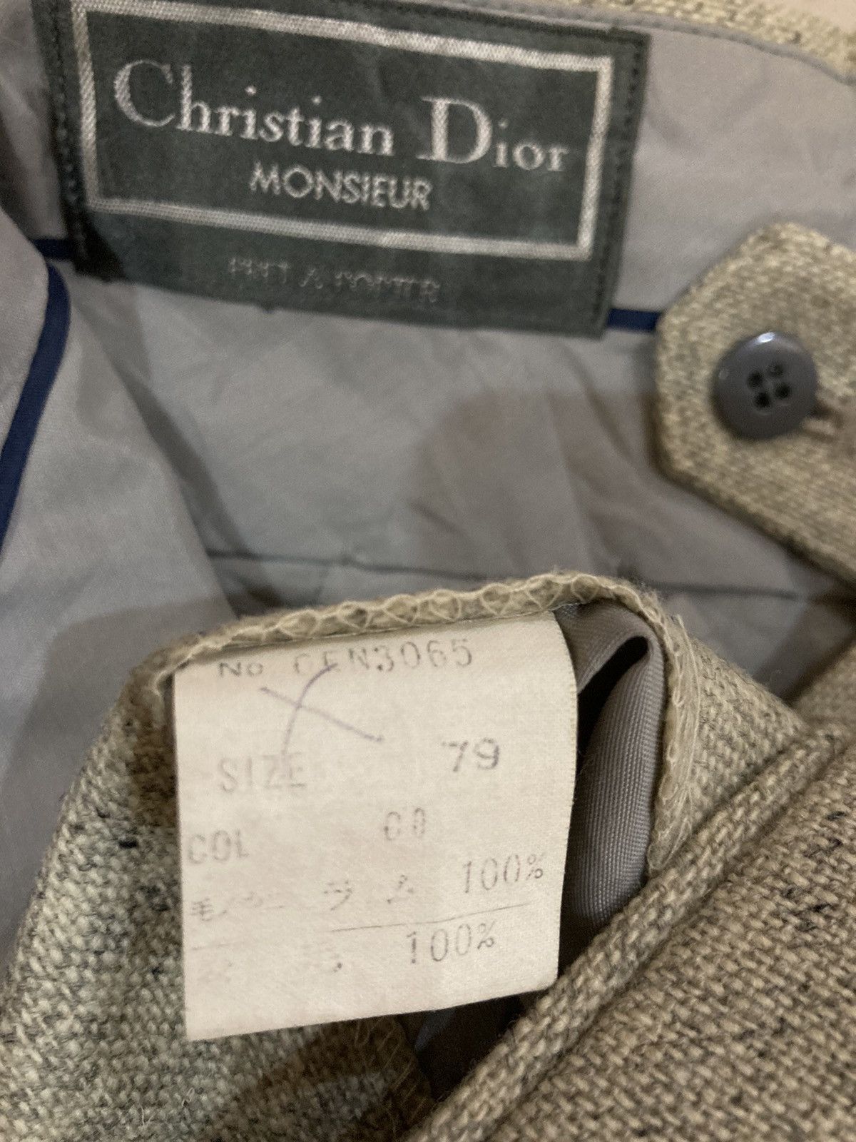 Christian Dior Monsieur VINTAGE CHRISTIAN DIOR MONSIEUR WOOL PANTS Size US 30 / EU 46 - 7 Thumbnail