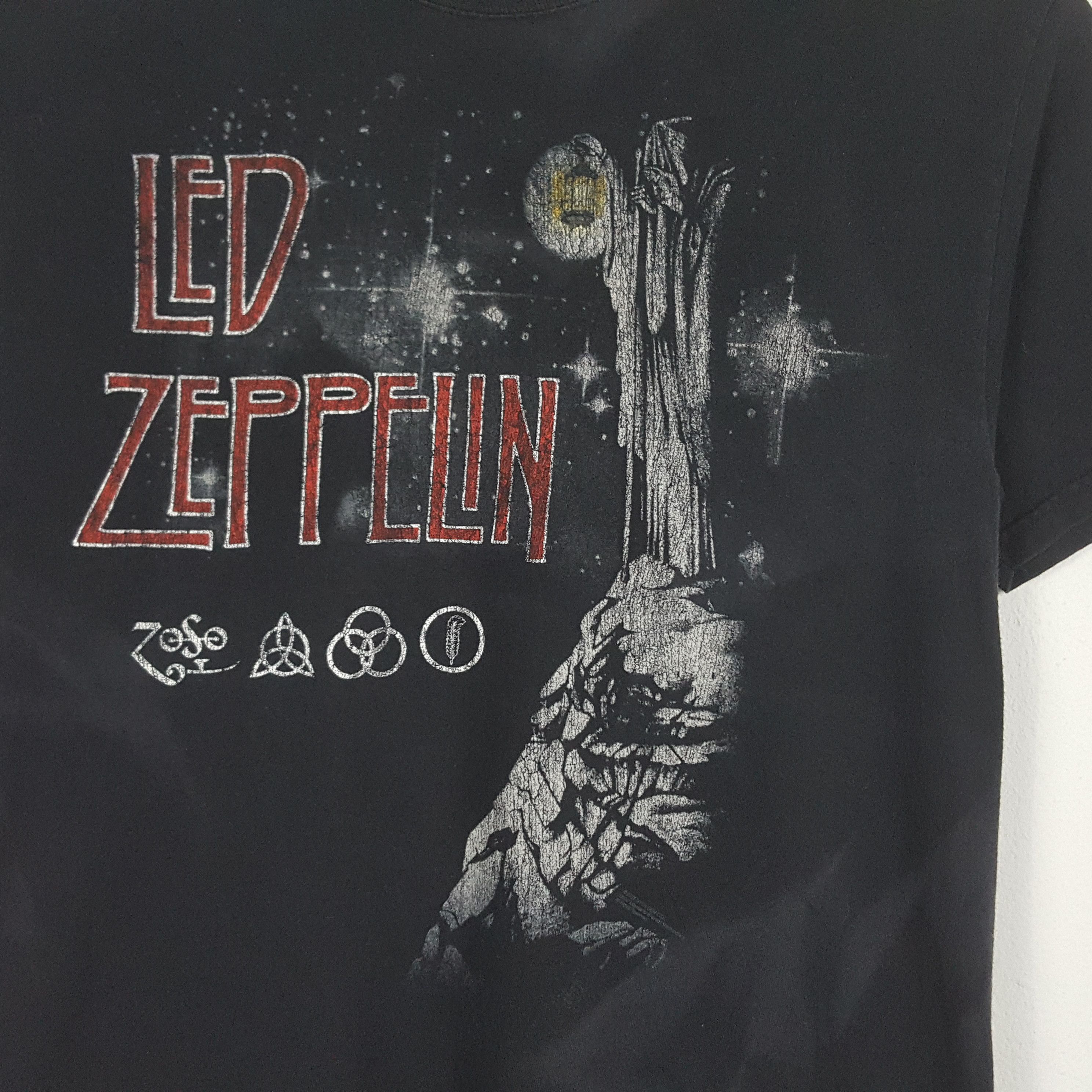 Band Tees × Vintage Vintage Led Zeppelin American Rock Band t-shirt Size US M / EU 48-50 / 2 - 3 Thumbnail