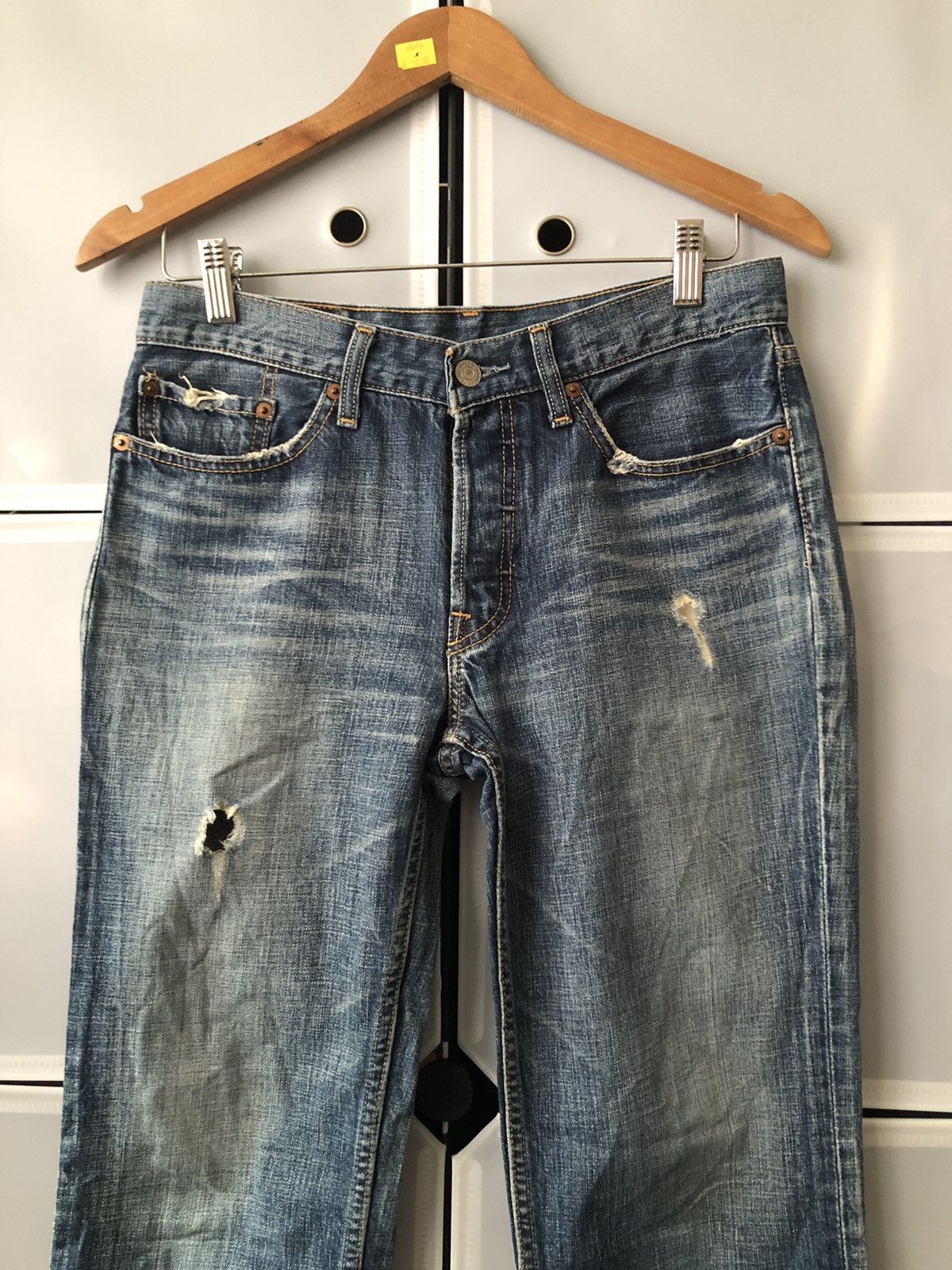 Levi's Vintage levis 501 distressed denim Size US 29 - 2 Thumbnail