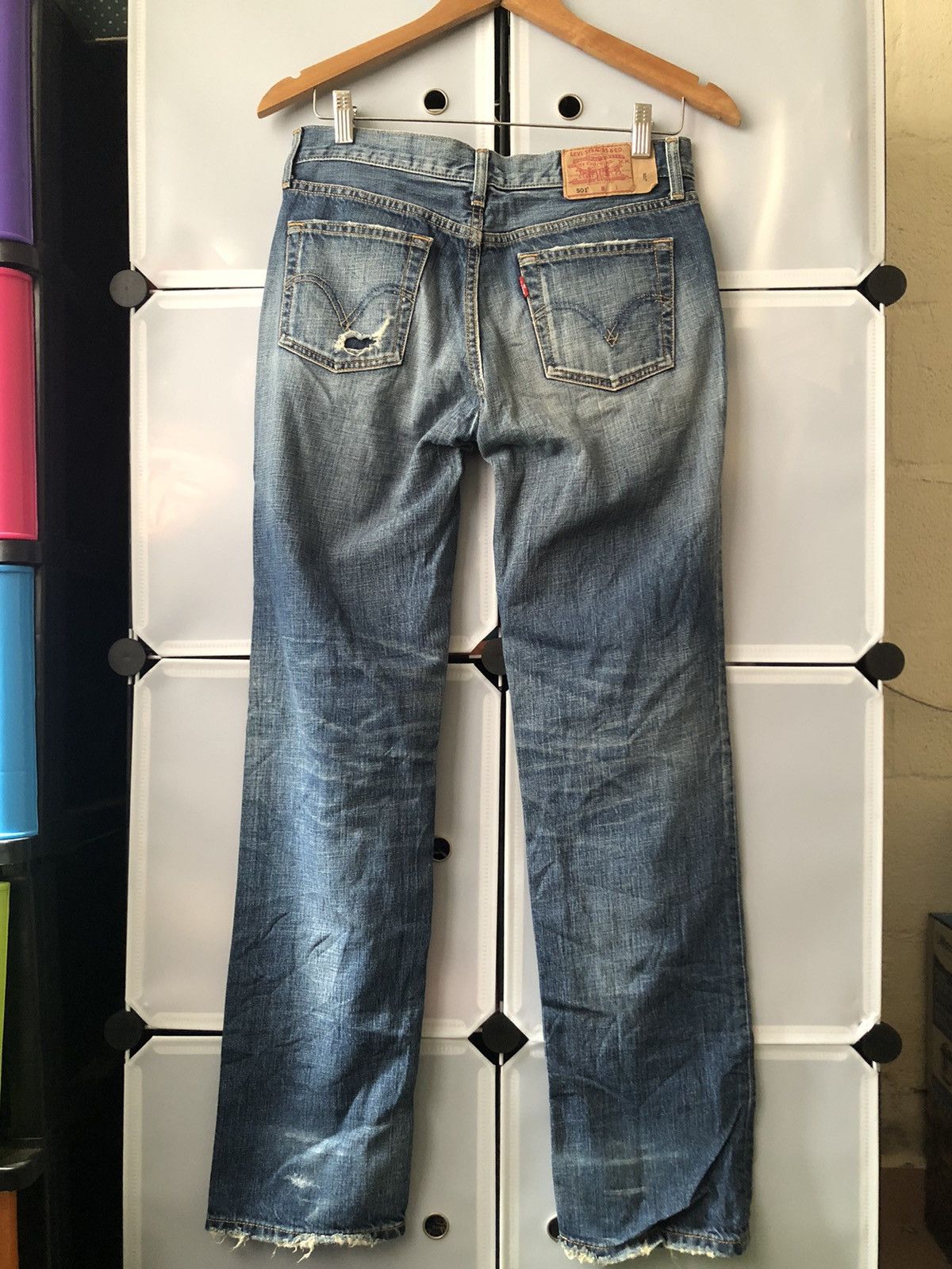 Levi's Vintage levis 501 distressed denim Size US 29 - 3 Thumbnail