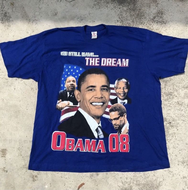 Other Y2K Obama 08 Big Print Tee Size US XXL / EU 58 / 5 - 2 Thumbnail