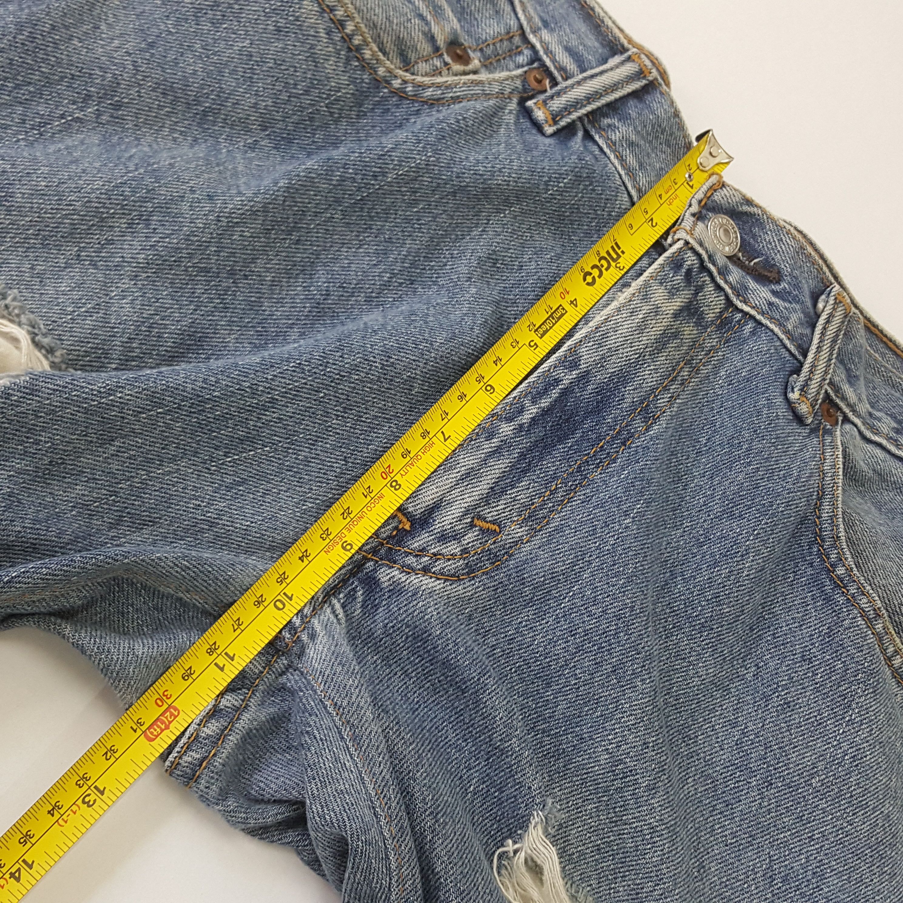 Levi's Vintage Clothing Vintage Levi's 550 Distress Denim Kurt Cobain style pants Size US 30 / EU 46 - 18 Thumbnail