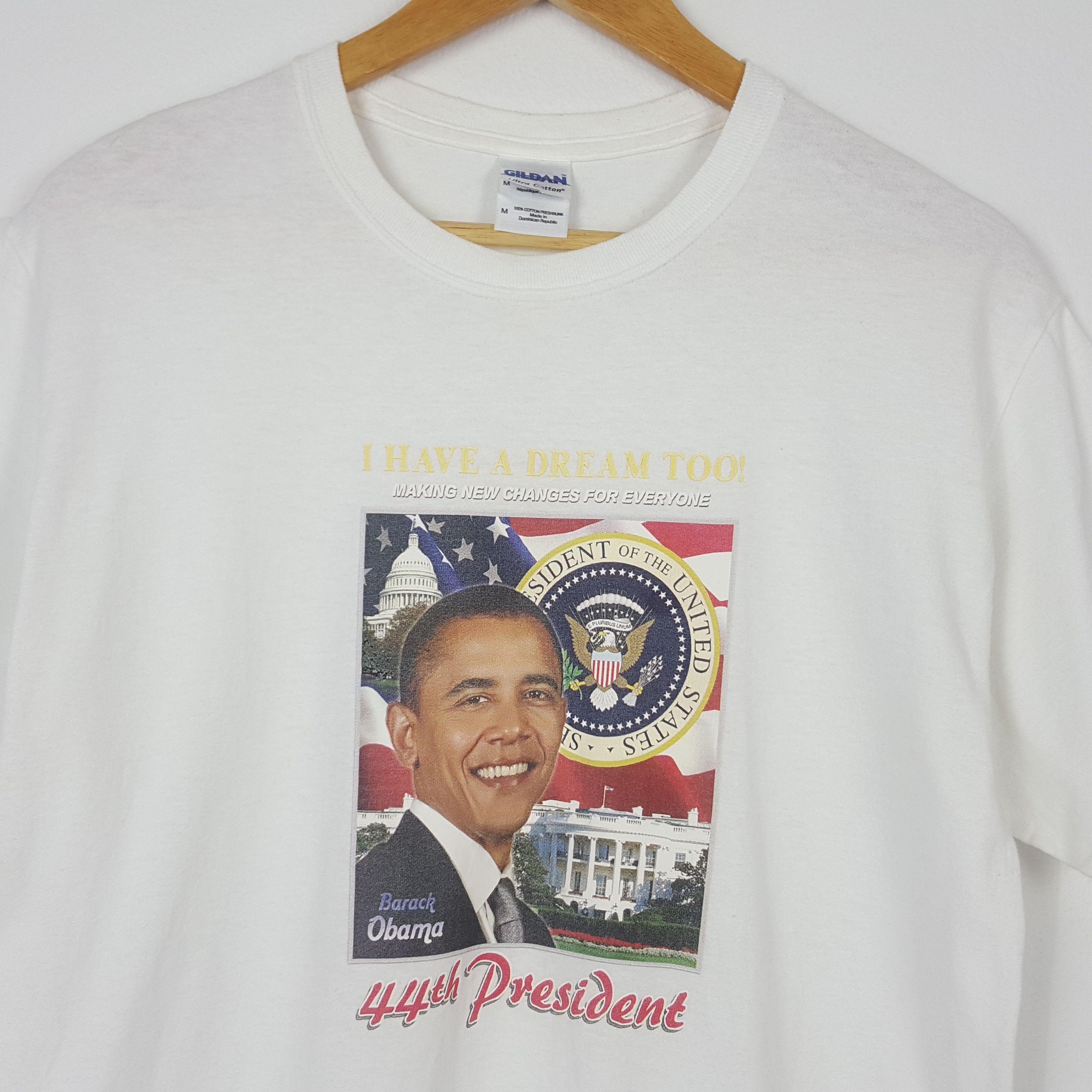 Vintage Vintage Obama American President rap tees t-shirt Size US M / EU 48-50 / 2 - 2 Thumbnail