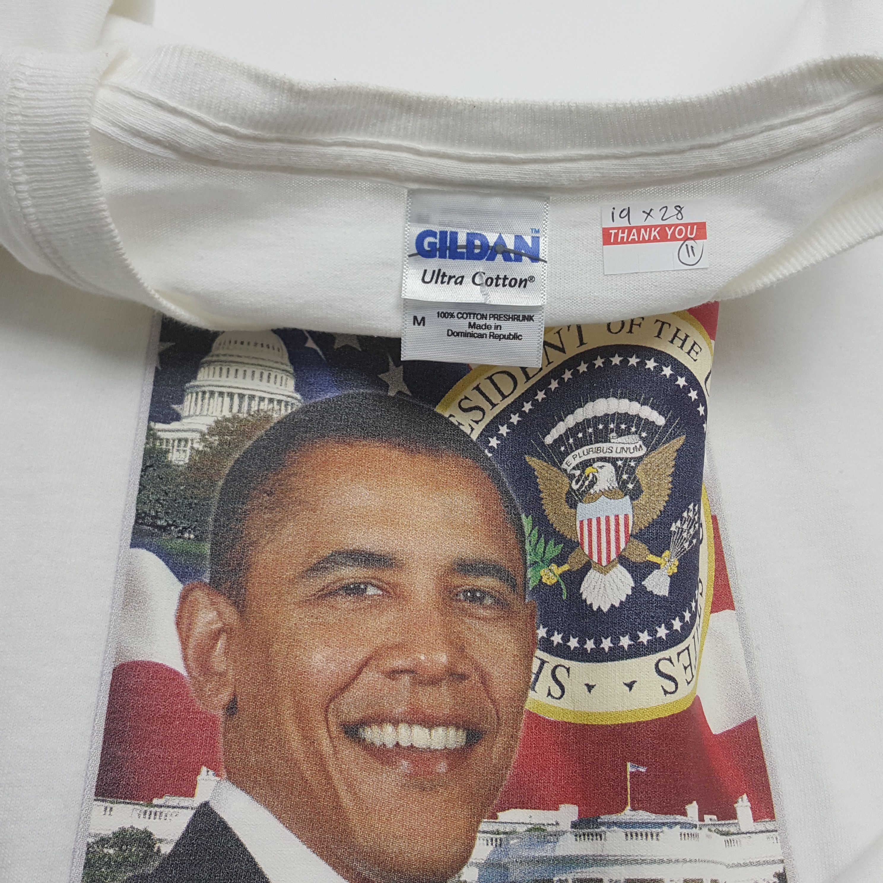 Vintage Vintage Obama American President rap tees t-shirt Size US M / EU 48-50 / 2 - 3 Thumbnail