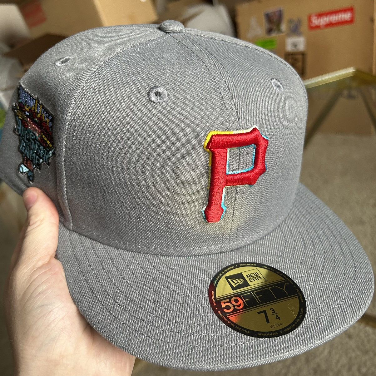 MLB × MyFitteds × New Era 7 3/4 PiTTSBURGH PiRATES PLAYSTATiON PS1 NEUTRAL MULTi-COLOR Size ONE SIZE - 10 Thumbnail