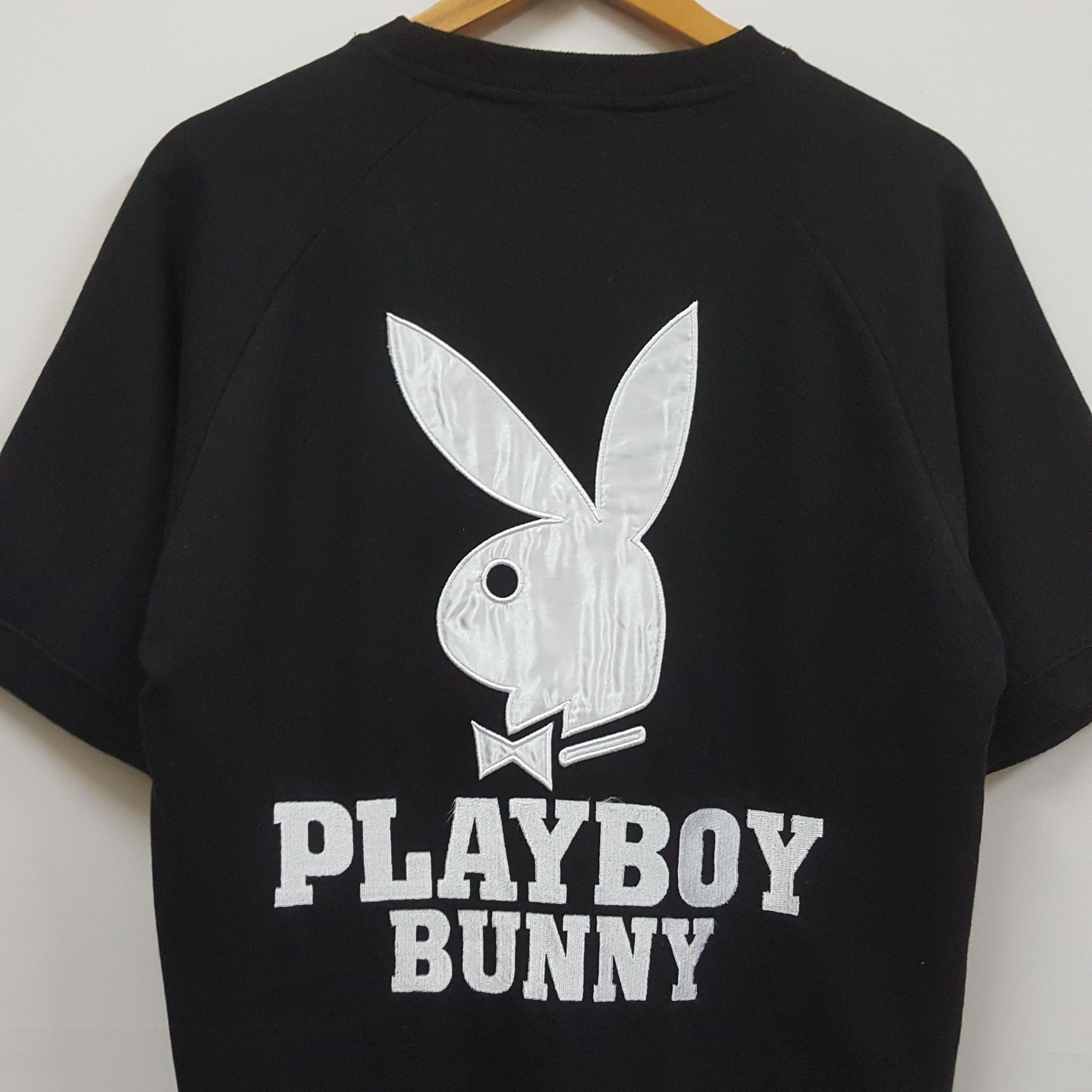 Playboy × Vintage Vintage PLAY BOY nice design black sweatshirt t-shirt Size US L / EU 52-54 / 3 - 2 Thumbnail
