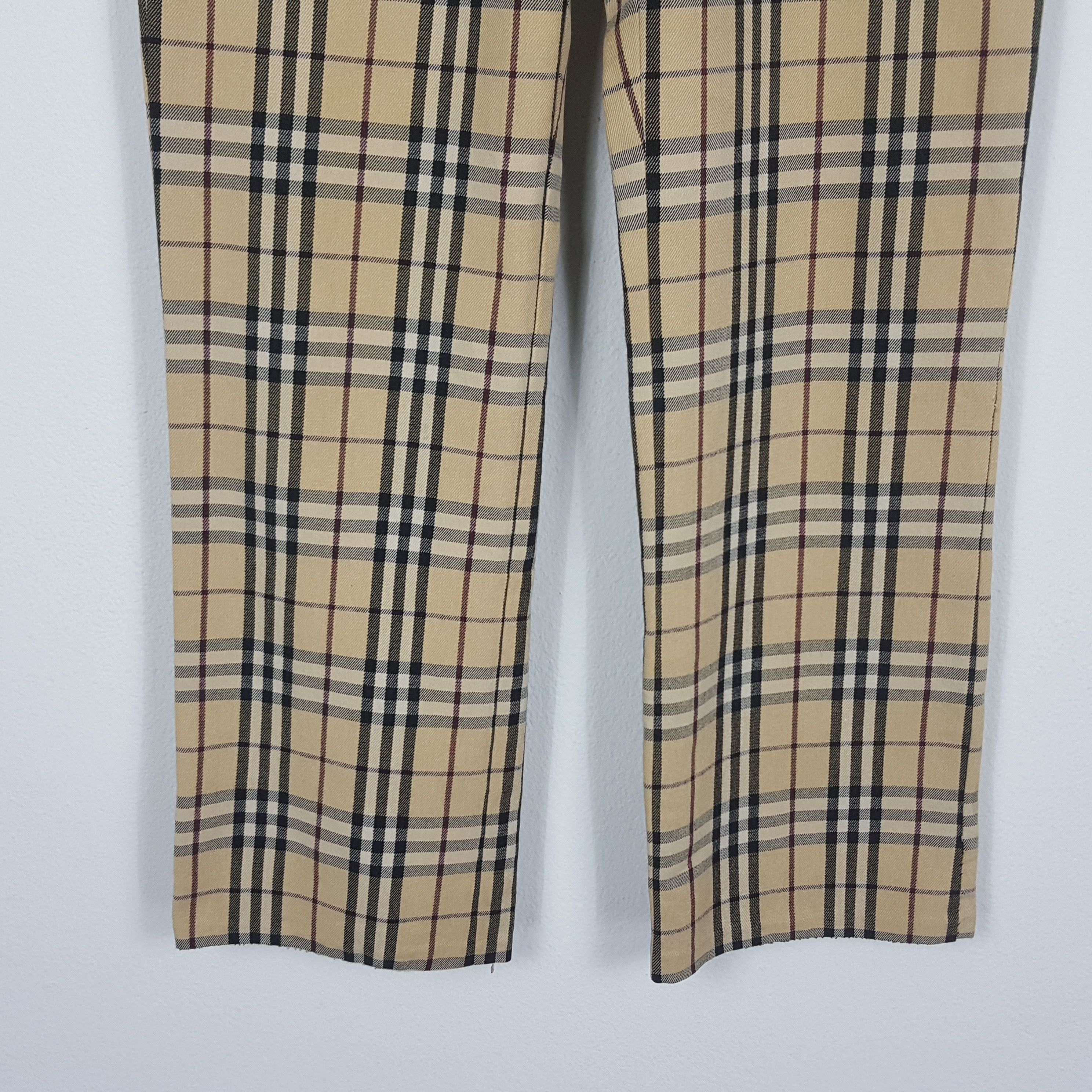 Burberry × Vintage Vintage BURBERRY Nova Check Trousers Pants Size US 27 - 2 Thumbnail