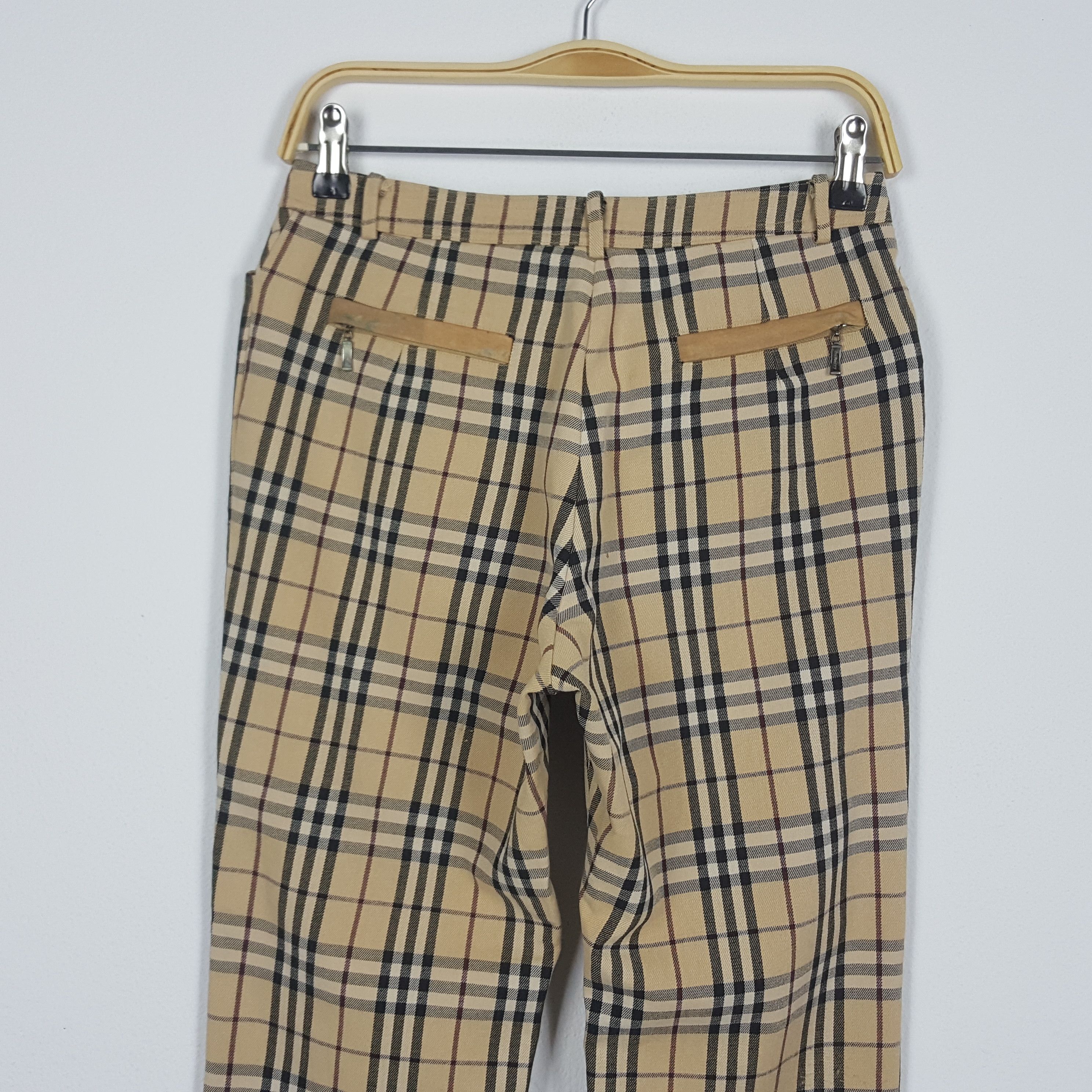 Burberry × Vintage Vintage BURBERRY Nova Check Trousers Pants Size US 27 - 5 Thumbnail
