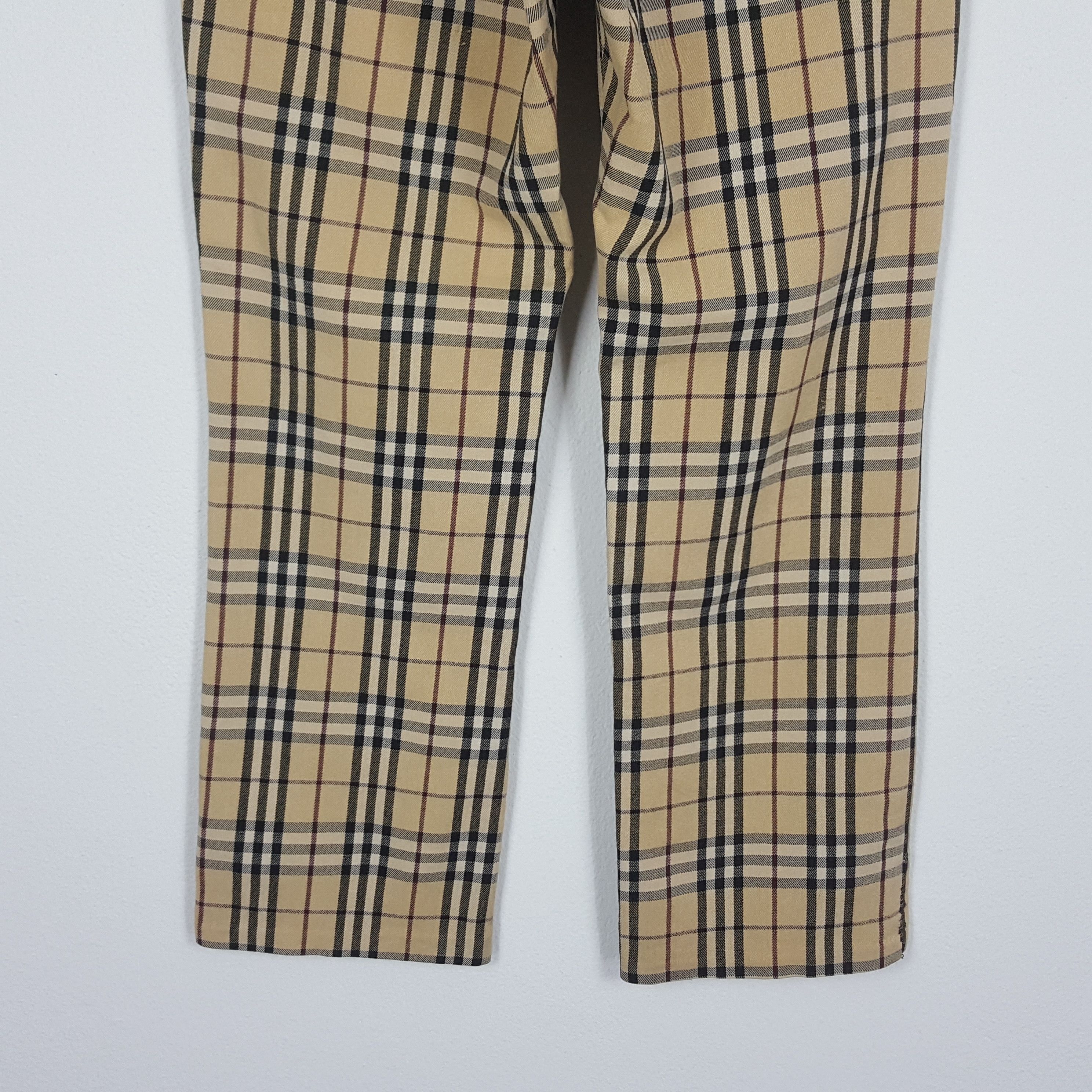Burberry × Vintage Vintage BURBERRY Nova Check Trousers Pants Size US 27 - 4 Thumbnail