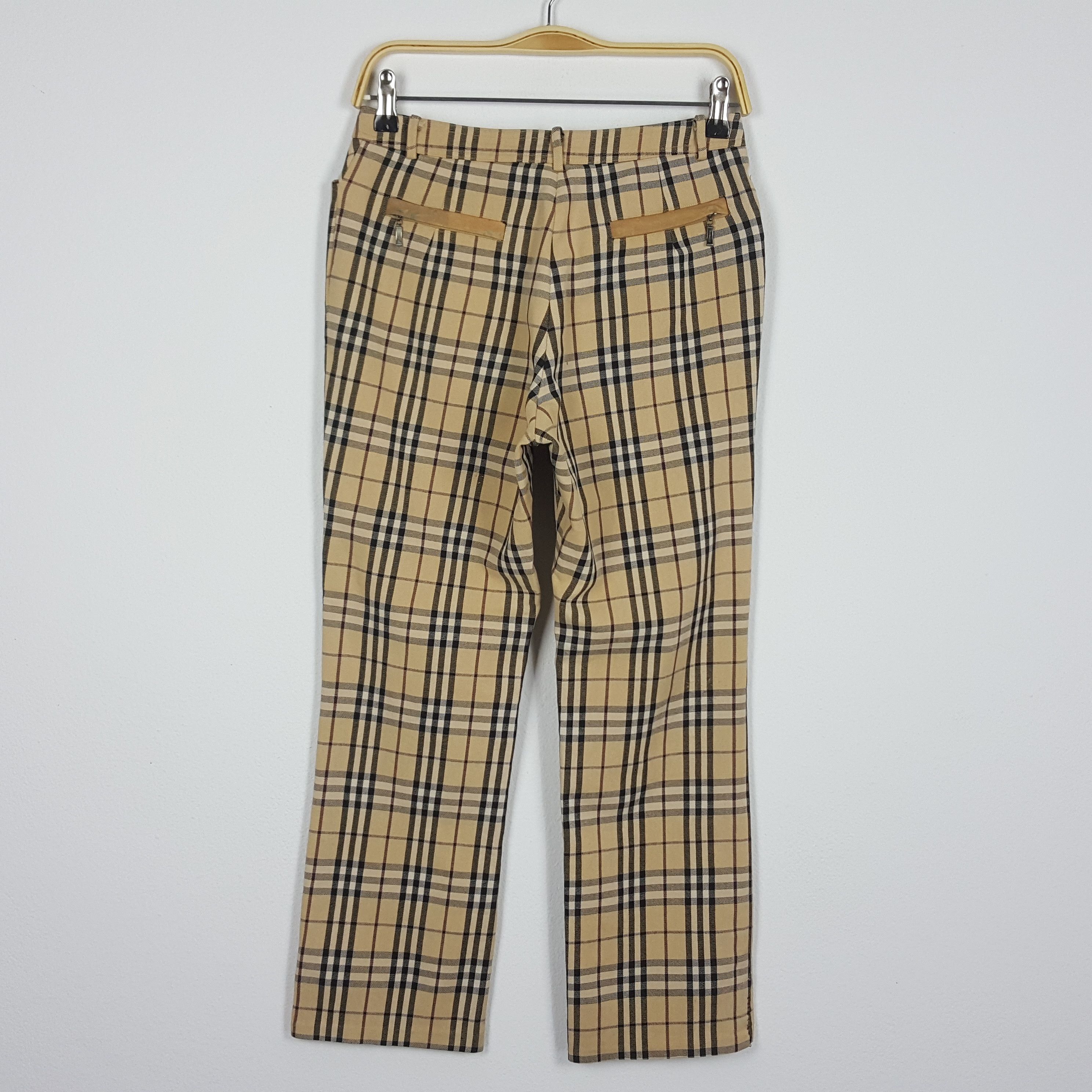 Burberry × Vintage Vintage BURBERRY Nova Check Trousers Pants Size US 27 - 6 Thumbnail