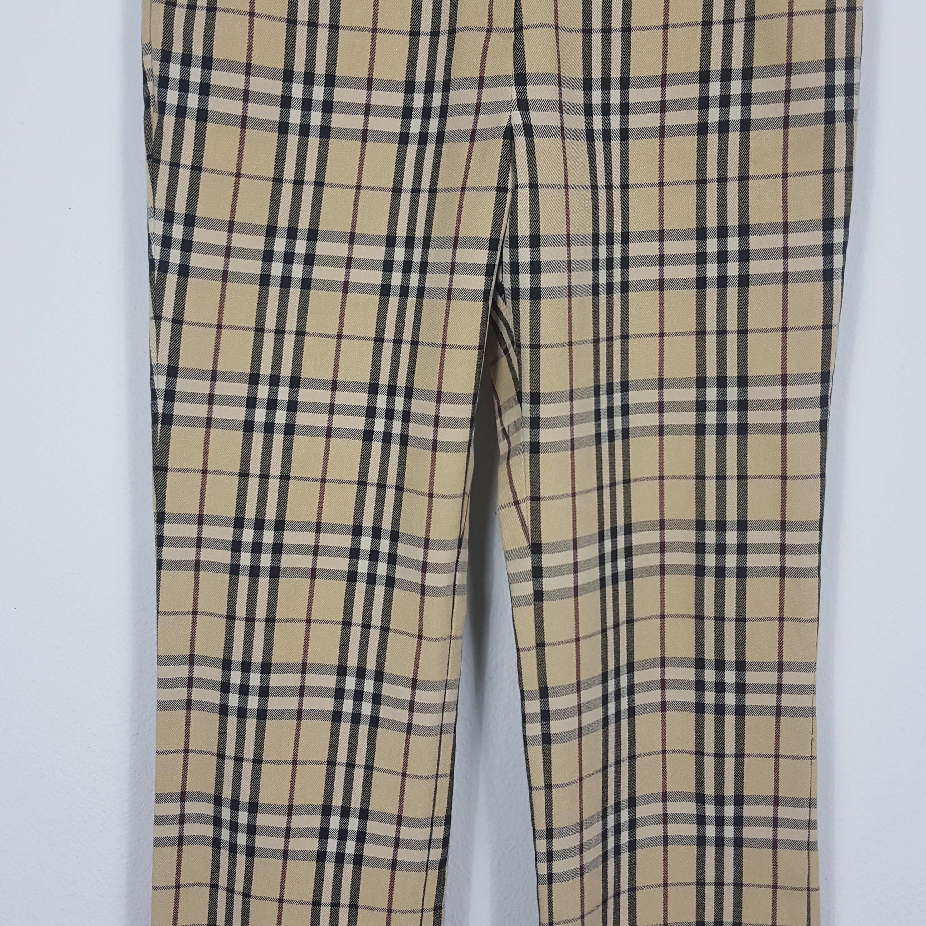 Burberry × Vintage Vintage BURBERRY Nova Check Trousers Pants Size US 27 - 8 Thumbnail