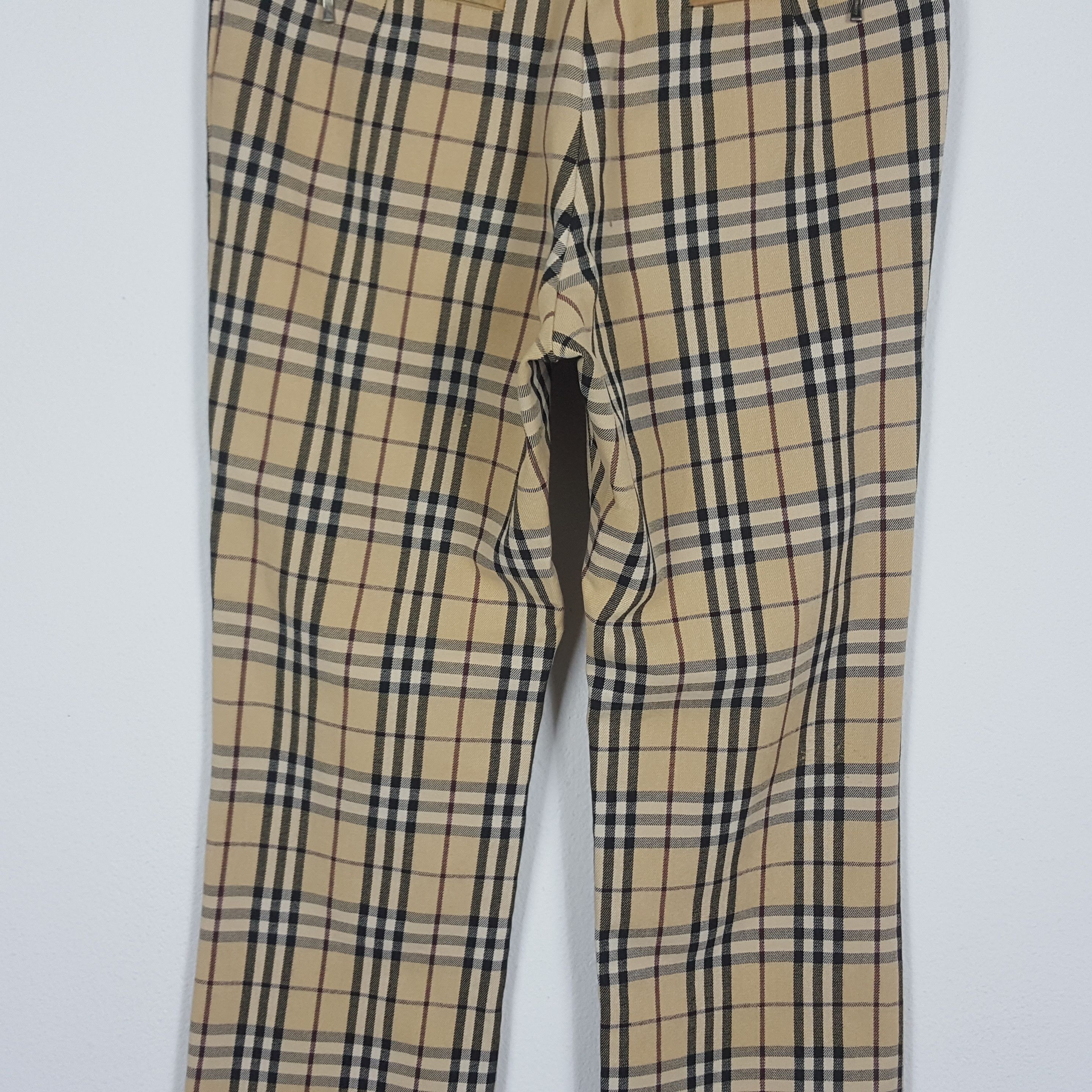 Burberry × Vintage Vintage BURBERRY Nova Check Trousers Pants Size US 27 - 3 Thumbnail