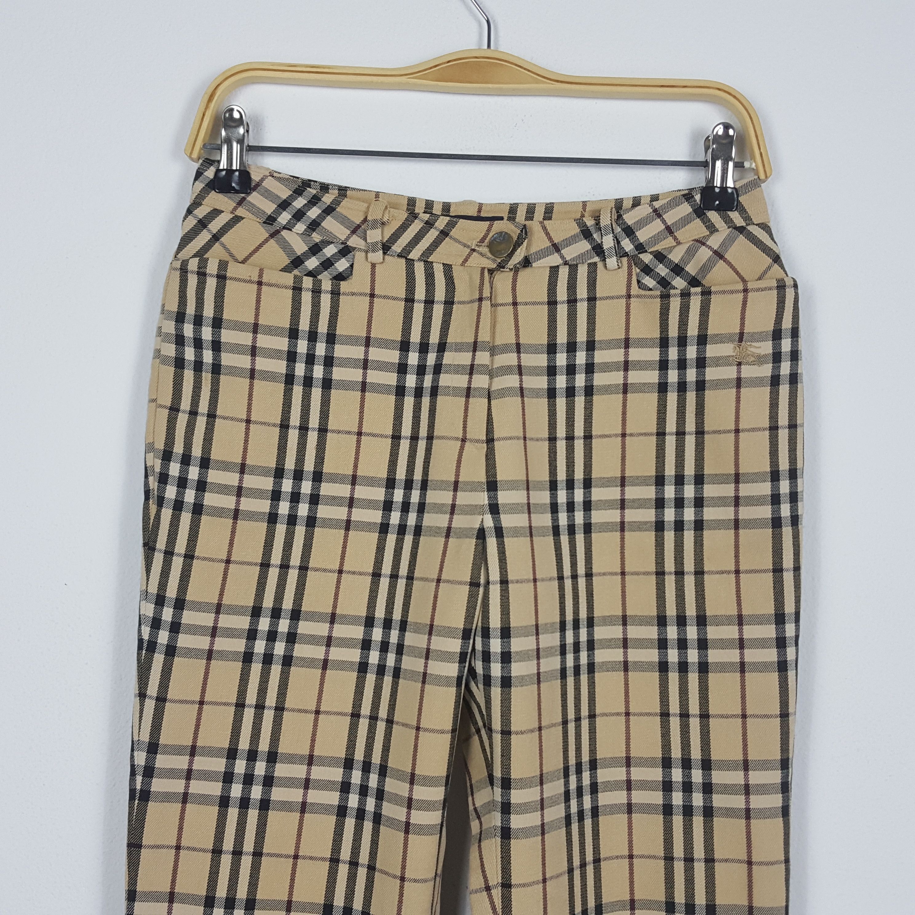 Burberry × Vintage Vintage BURBERRY Nova Check Trousers Pants Size US 27 - 7 Thumbnail