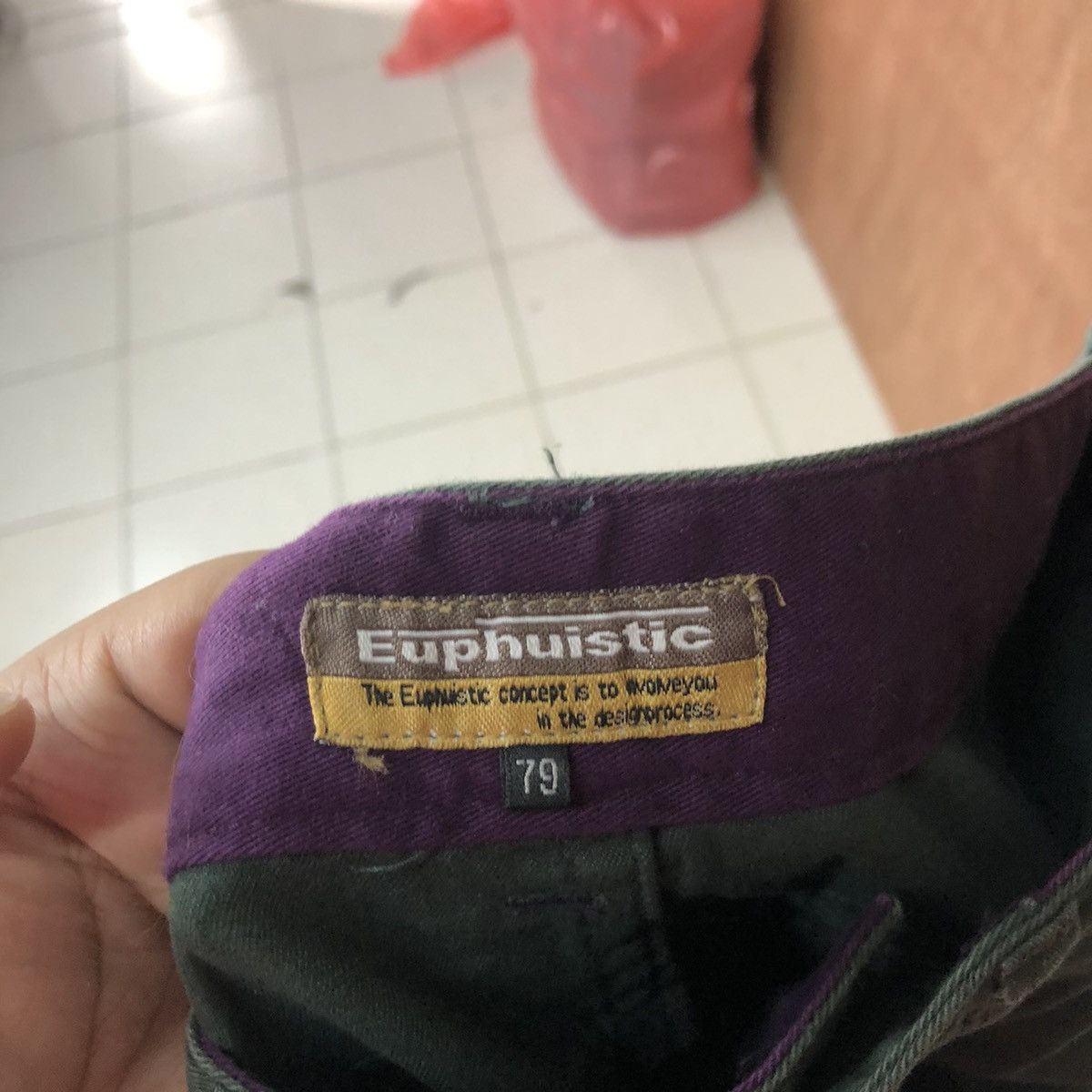 Japanese Brand DLL Euphuistic Double Waist Cargo Multipocket Pants #1538 Size US 30 / EU 46 - 12 Thumbnail