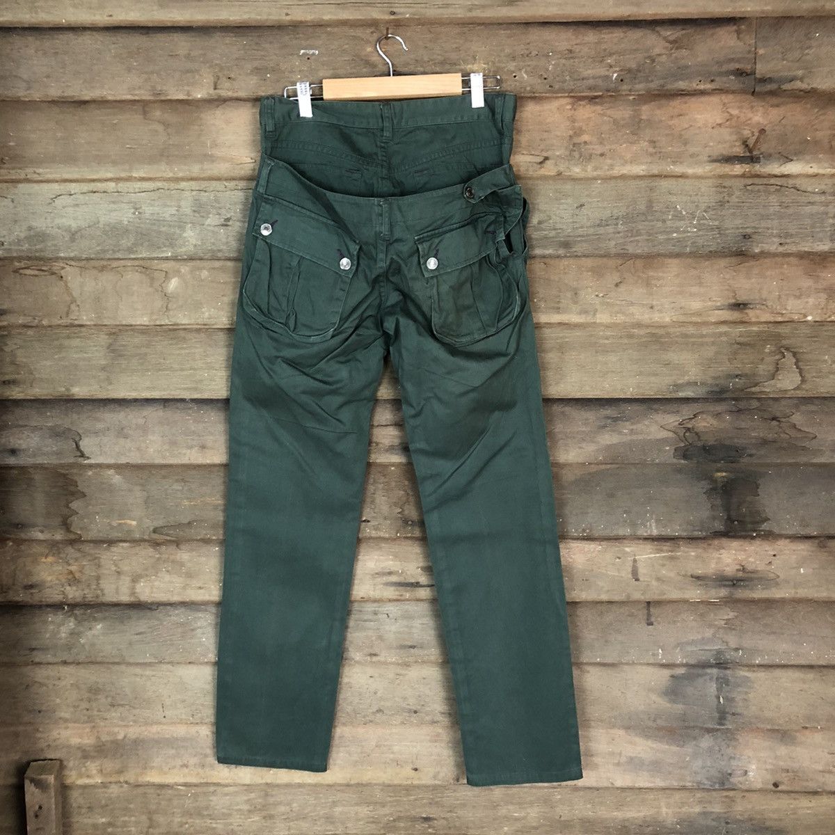 Japanese Brand DLL Euphuistic Double Waist Cargo Multipocket Pants #1538 Size US 30 / EU 46 - 7 Thumbnail