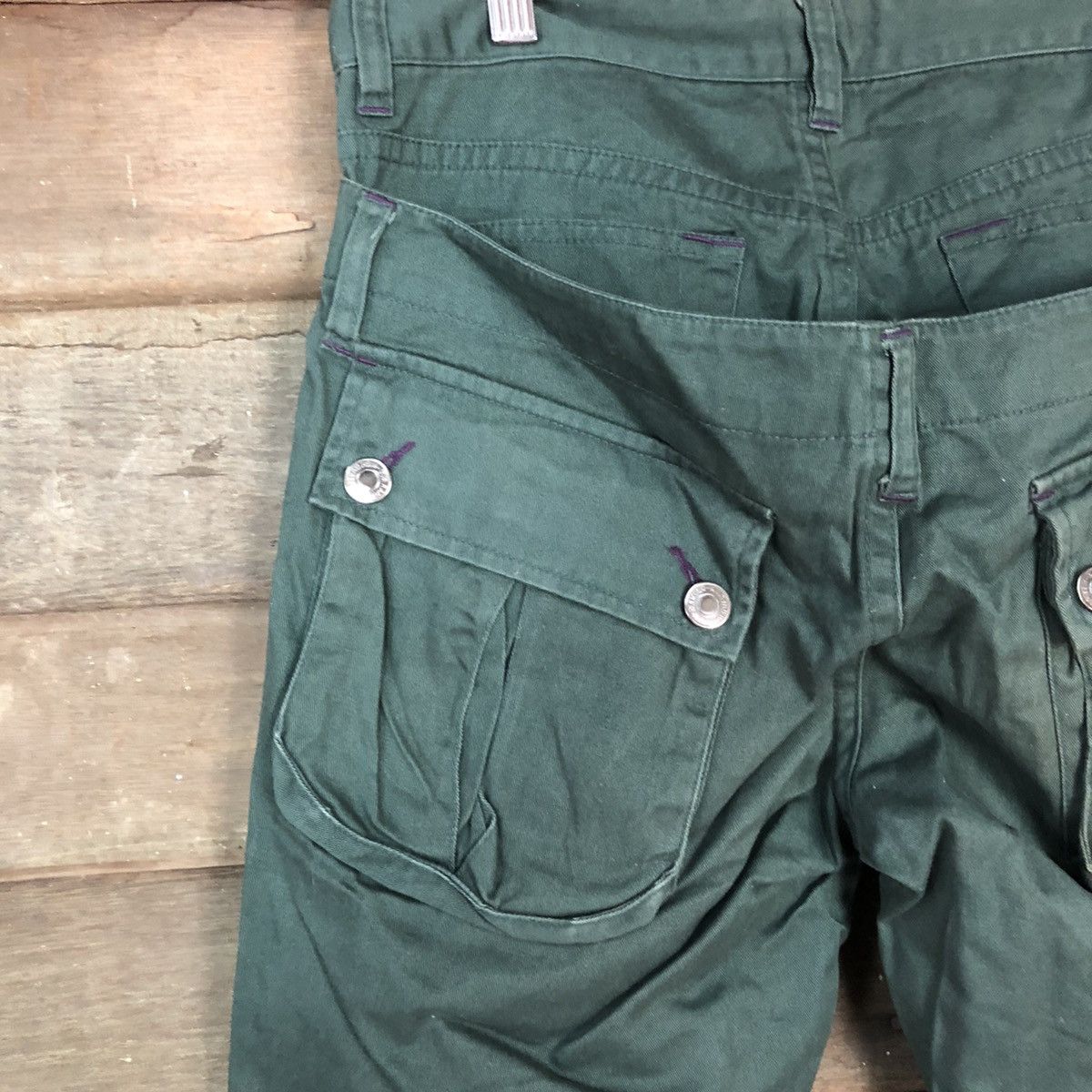 Japanese Brand DLL Euphuistic Double Waist Cargo Multipocket Pants #1538 Size US 30 / EU 46 - 10 Thumbnail