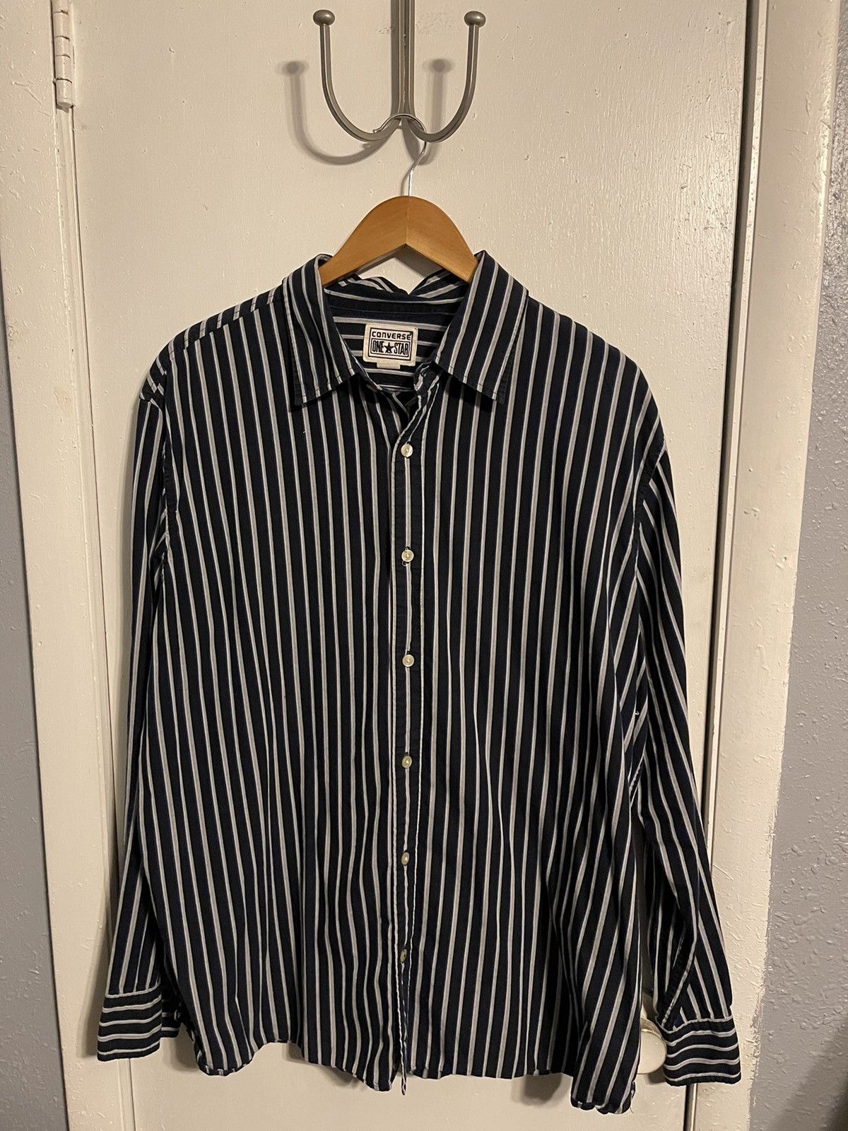 Converse Vintage Converse Striped Shirt Size US XL / EU 56 / 4 - 1 Thumbnail