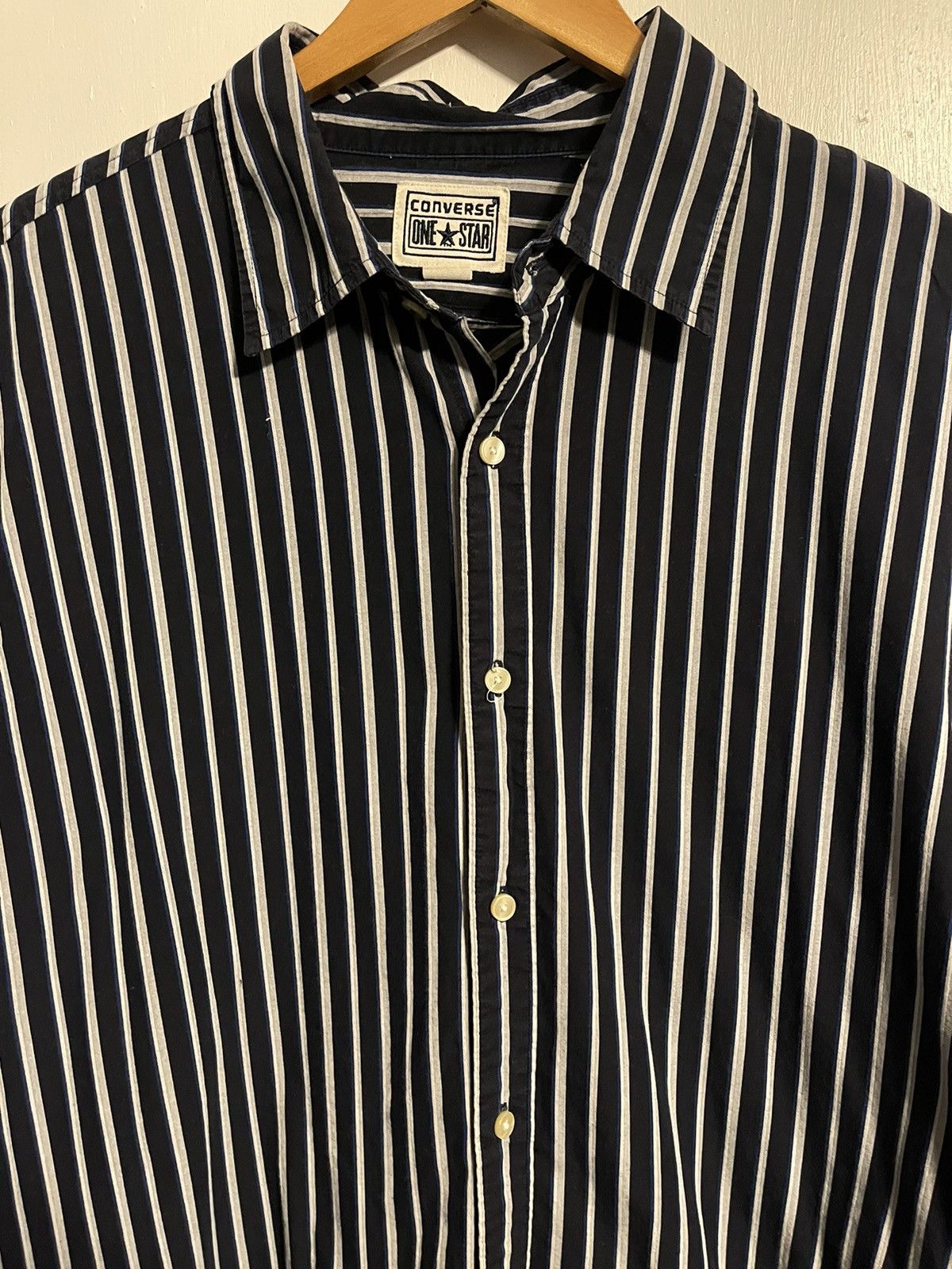 Converse Vintage Converse Striped Shirt Size US XL / EU 56 / 4 - 2 Thumbnail