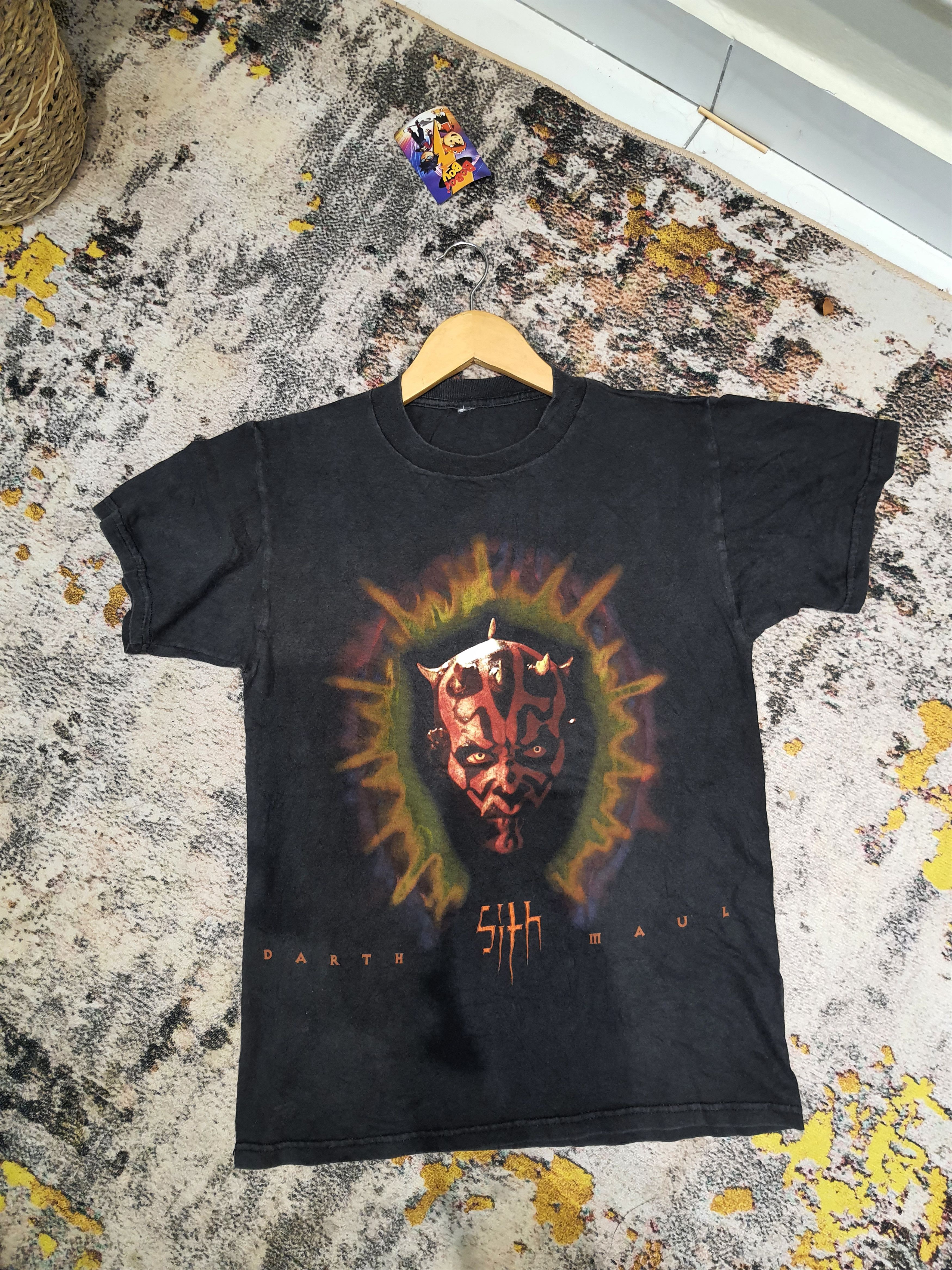 Image of Movie x Star Wars Vintage 90's Star Wars Darth Maul Tee in Black, Men's (Size Small)