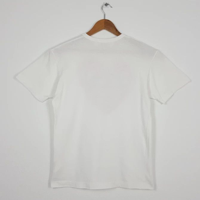 Comme des Garcons × Comme des Garcons PLAY × Japanese Brand Vintage COMME des CARCONS PLAY white t-shirts made in Japan Size US M / EU 48-50 / 2 - 4 Thumbnail