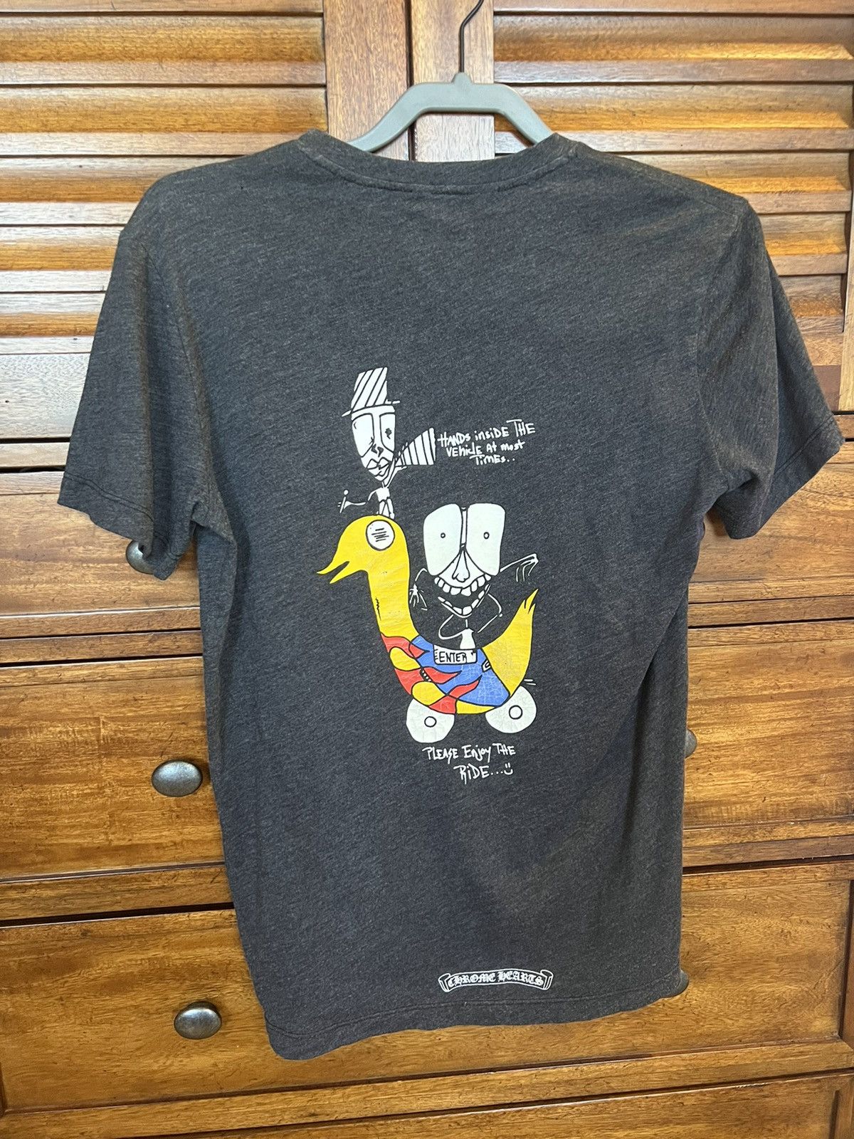 Chrome Hearts Matty Boy All Hands on Duck Character Tee Gray