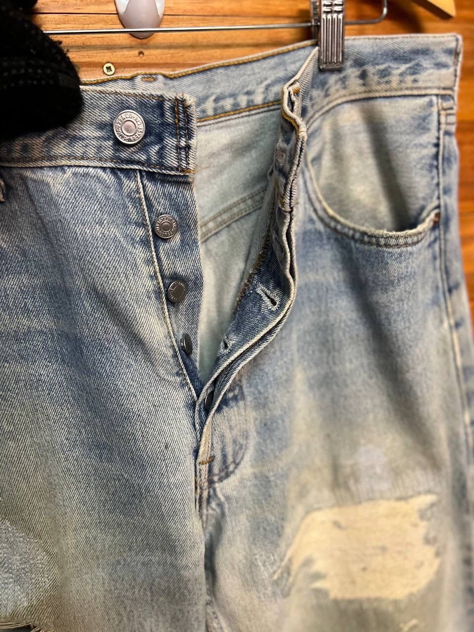 Levi's VINTAGE LEVI’S 524 DISTRESS DENIM JEANS Size US 34 / EU 50 - 7 Thumbnail