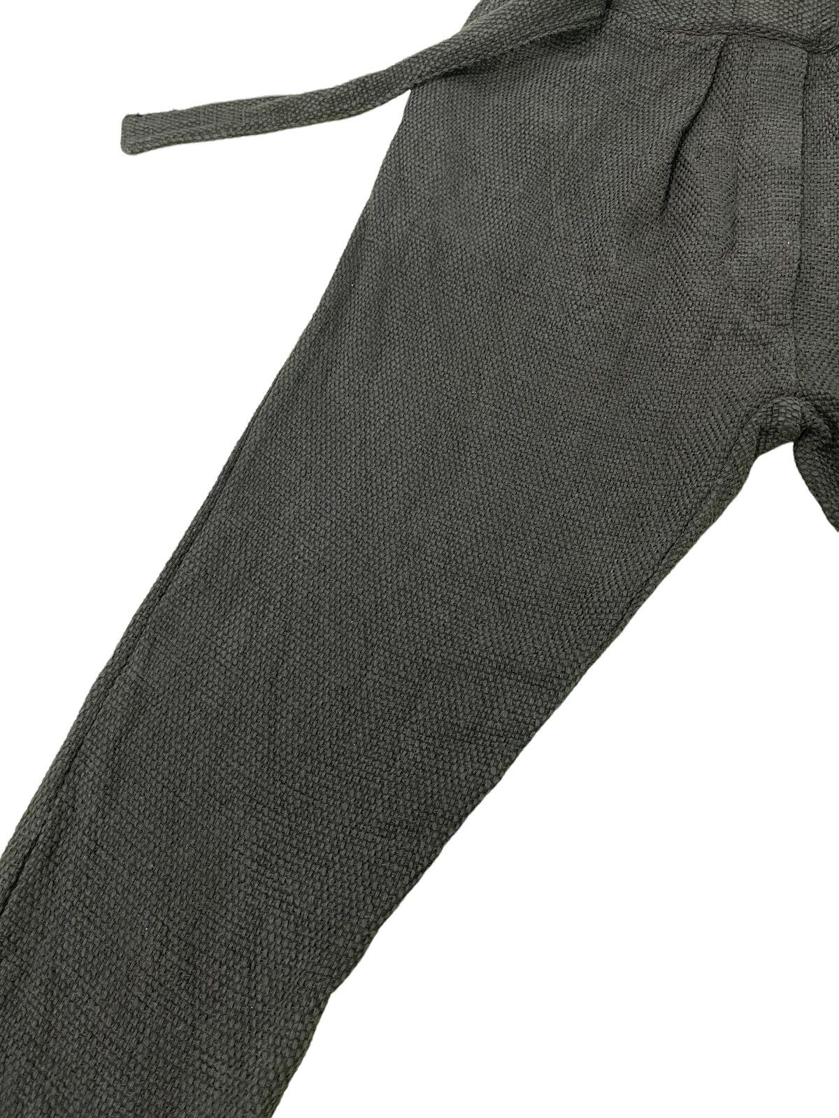 Japanese Brand Seiko Taki Thick Woven Cotton Jogger Indigo Black 8🟦 Size US 32 / EU 48 - 4 Thumbnail