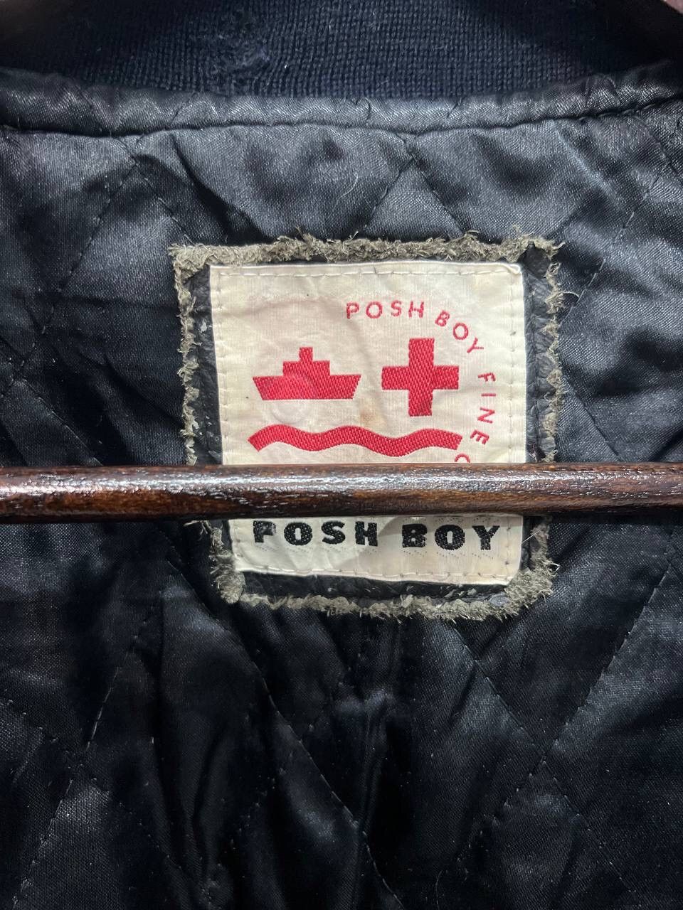Other VINTAGE POSHBOY VARSITY LEATHER JACKET Size US L / EU 52-54 / 3 - 9 Thumbnail