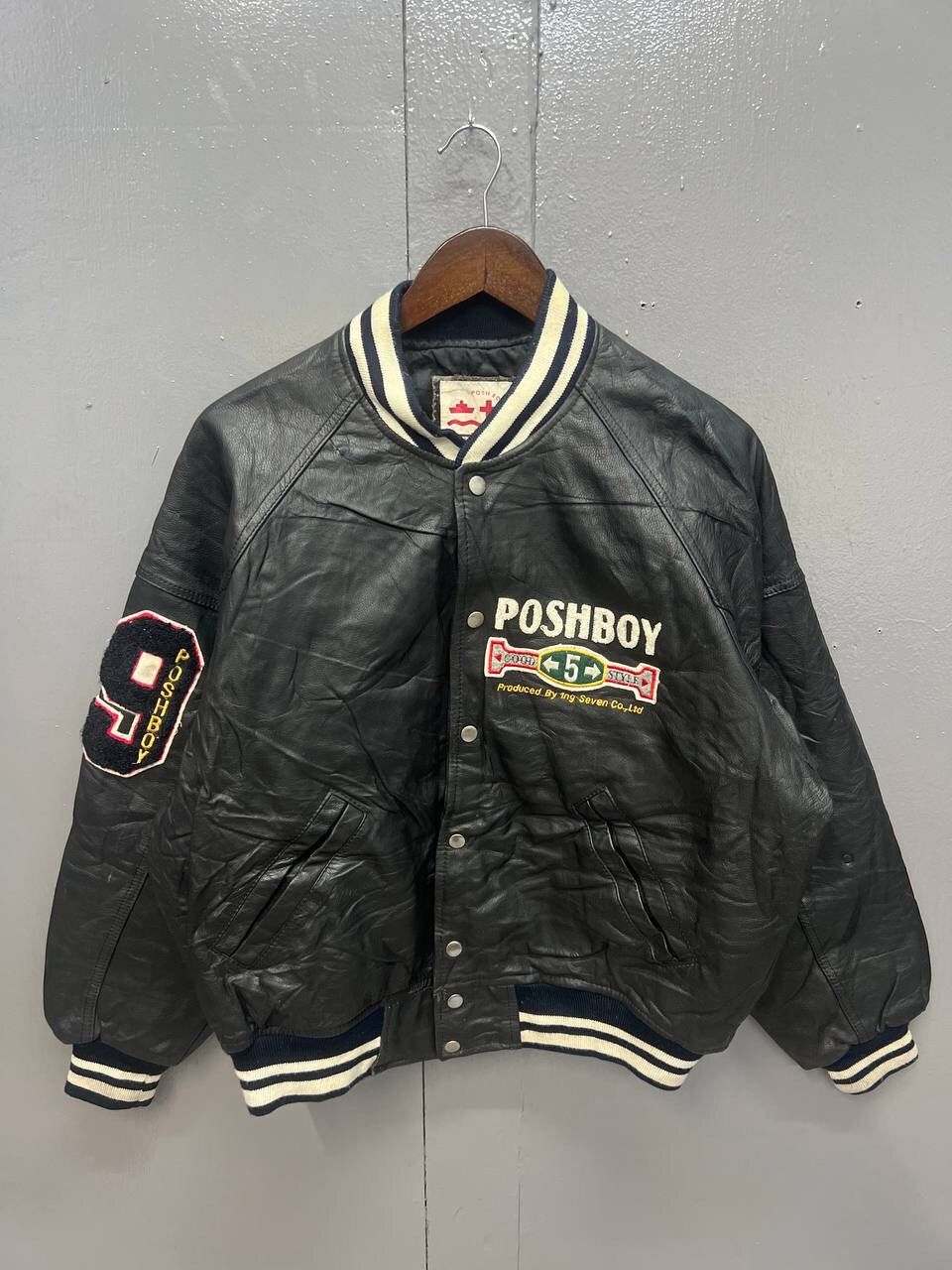 Other VINTAGE POSHBOY VARSITY LEATHER JACKET Size US L / EU 52-54 / 3 - 2 Thumbnail