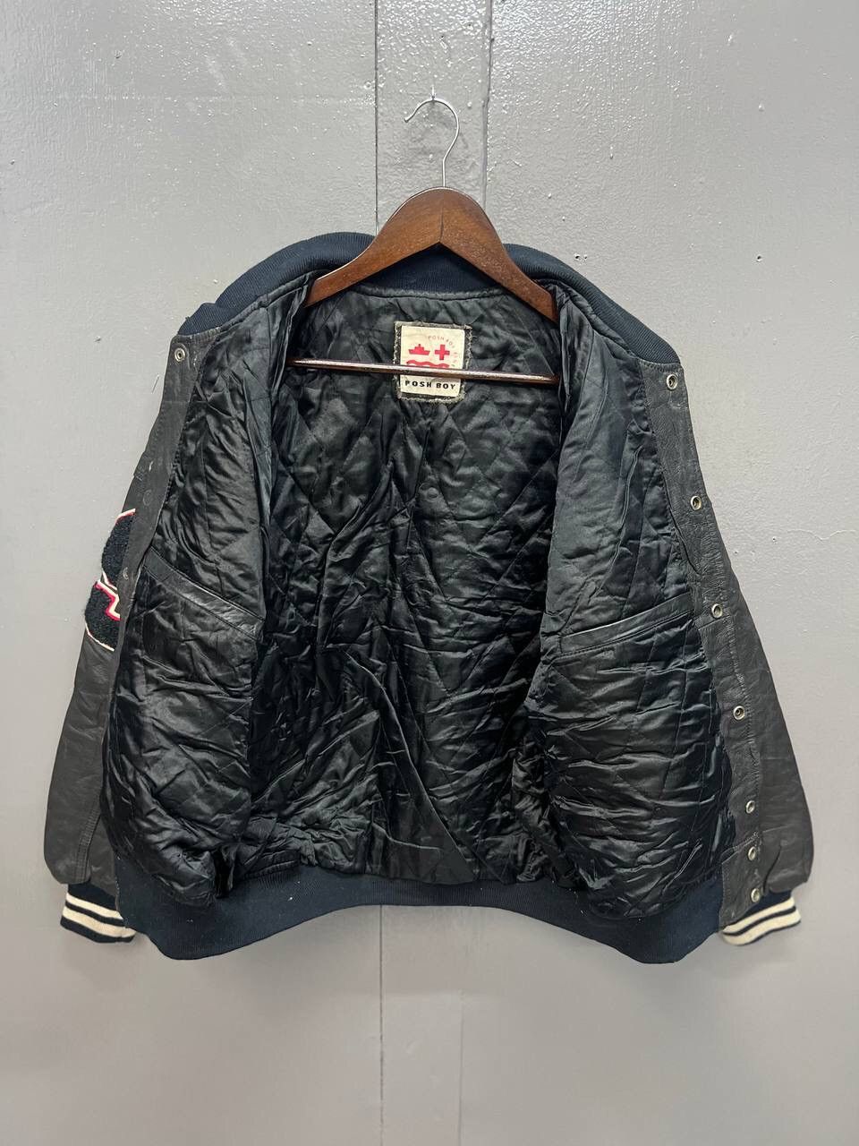 Other VINTAGE POSHBOY VARSITY LEATHER JACKET Size US L / EU 52-54 / 3 - 8 Thumbnail