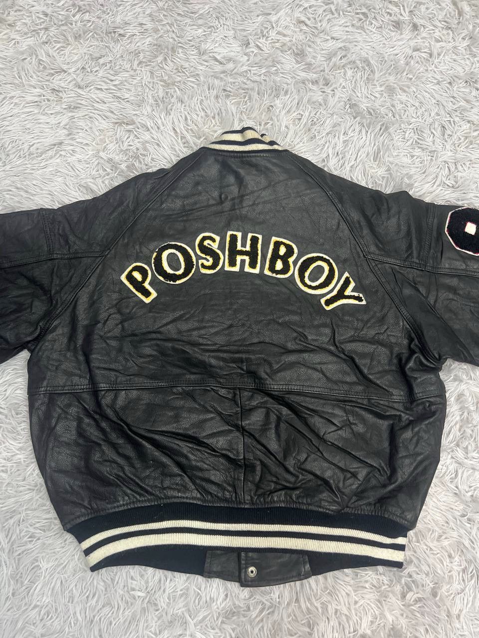 Other VINTAGE POSHBOY VARSITY LEATHER JACKET Size US L / EU 52-54 / 3 - 15 Thumbnail