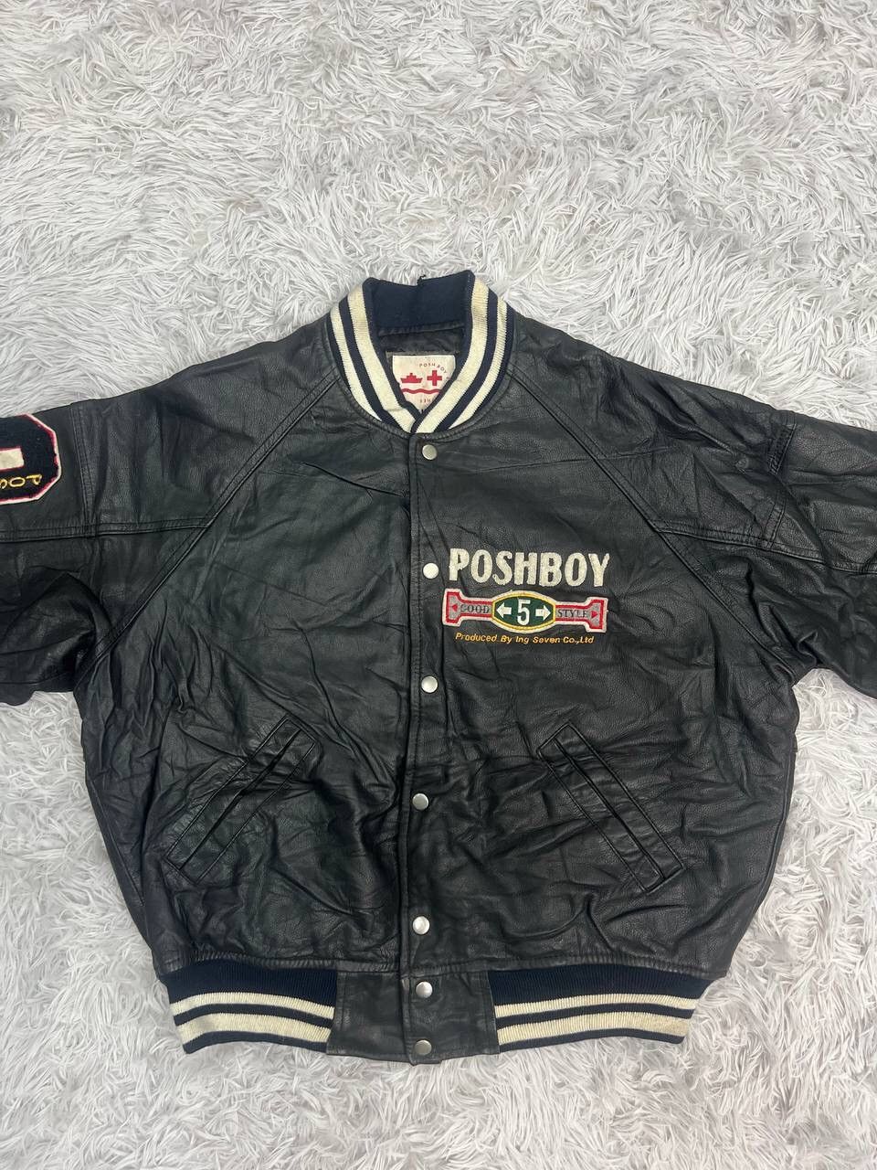 Other VINTAGE POSHBOY VARSITY LEATHER JACKET Size US L / EU 52-54 / 3 - 20 Thumbnail