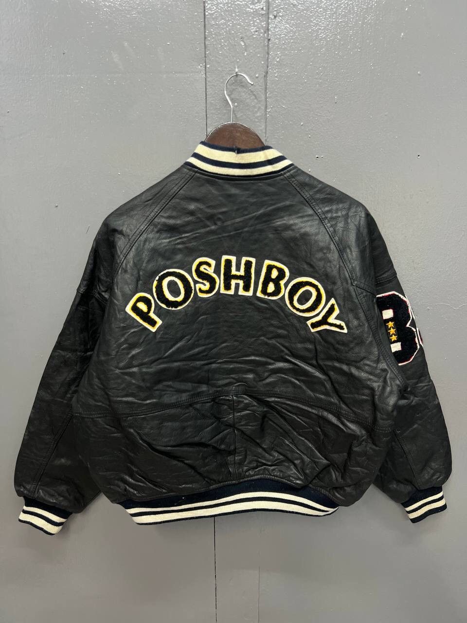 Other VINTAGE POSHBOY VARSITY LEATHER JACKET | Grailed