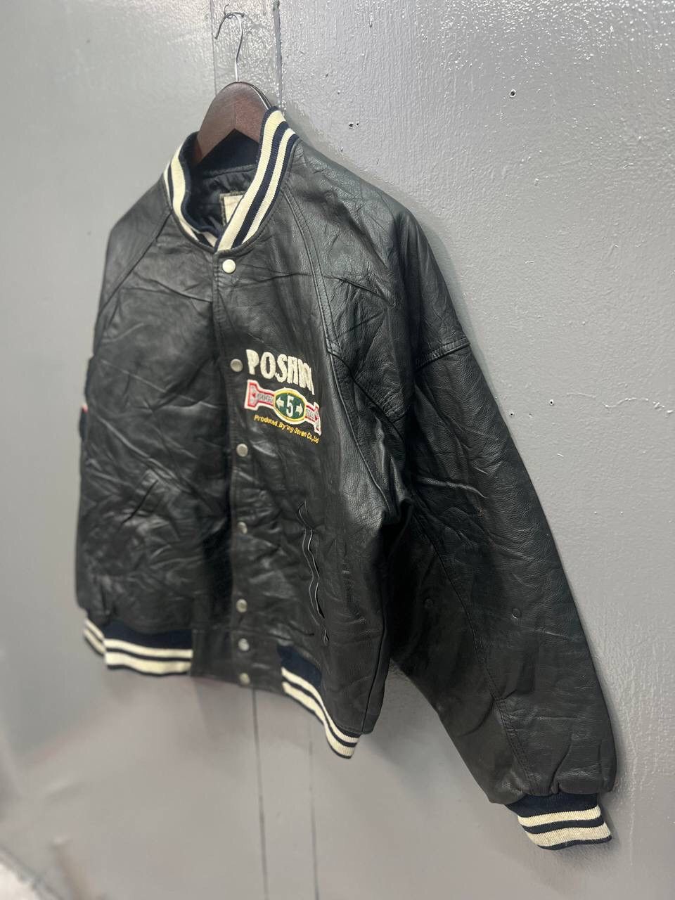 Other VINTAGE POSHBOY VARSITY LEATHER JACKET Size US L / EU 52-54 / 3 - 4 Thumbnail
