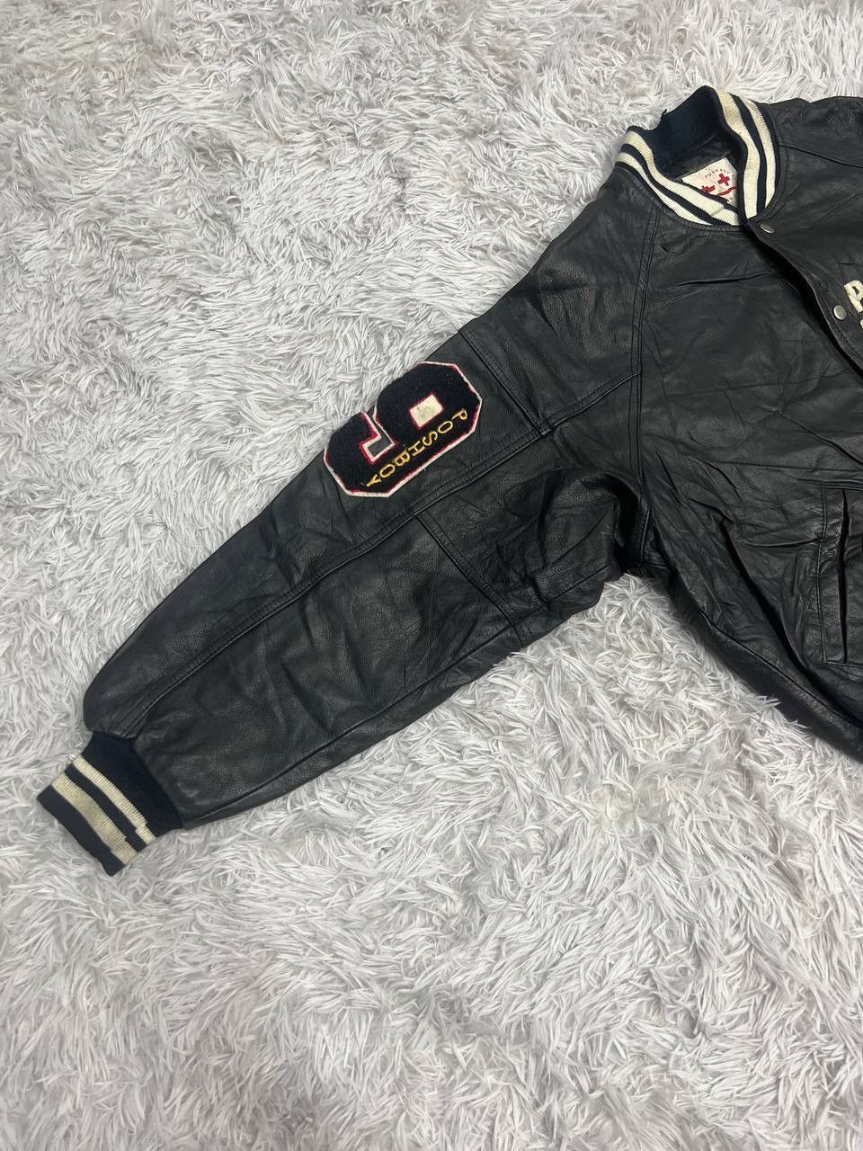 Other VINTAGE POSHBOY VARSITY LEATHER JACKET Size US L / EU 52-54 / 3 - 19 Thumbnail